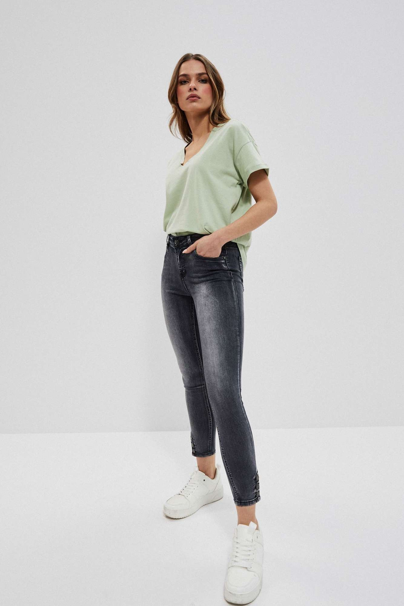 Blugi de damă Moodo Grey