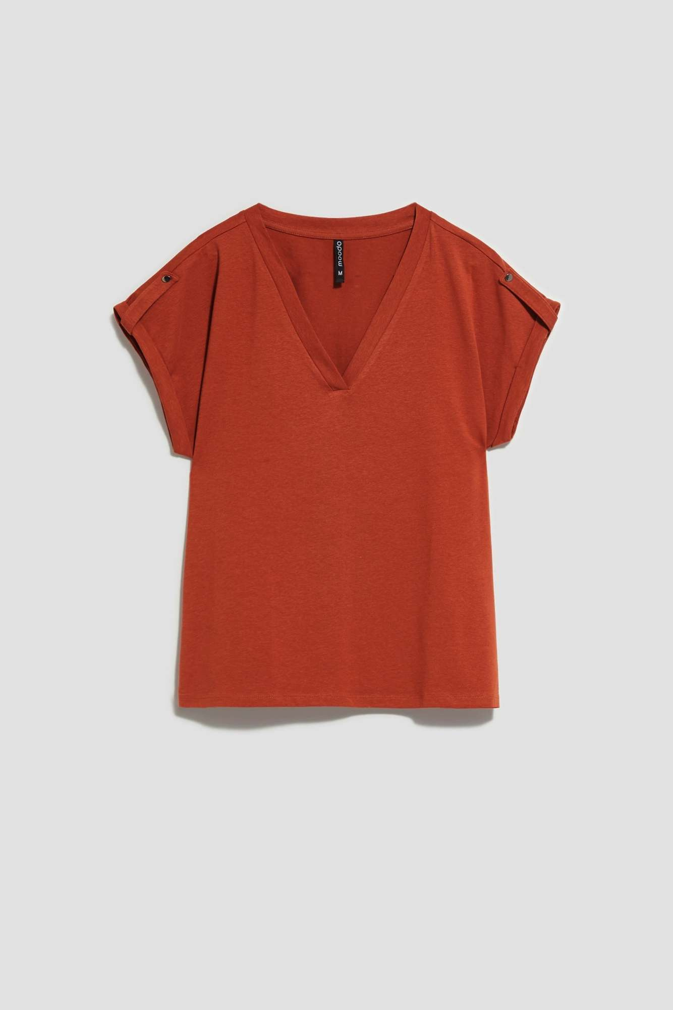 WOMEN'S T-SHIRT L-TS-4076 BROWN