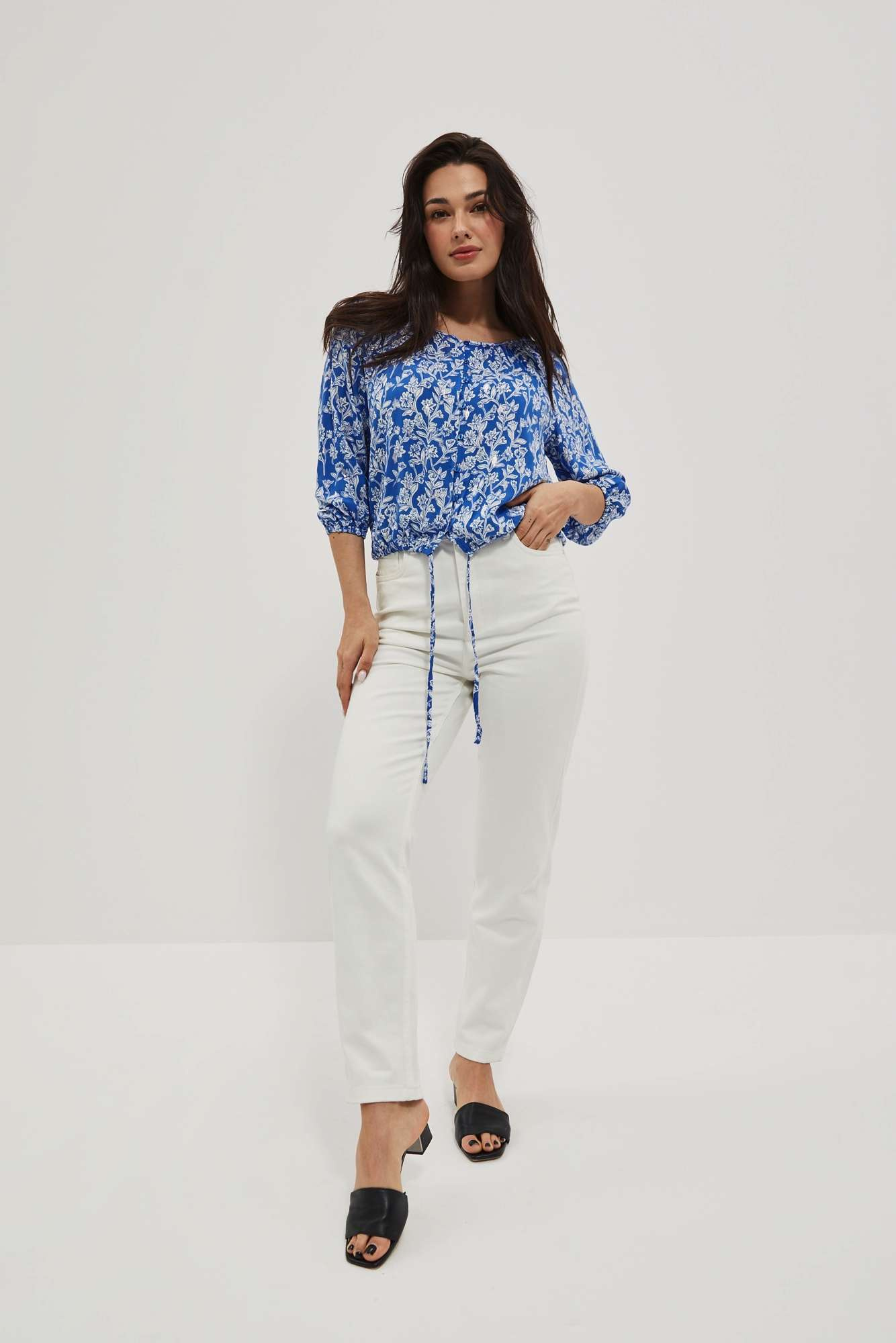 WOMEN'S SHIRT L-KO-4021 BLUE