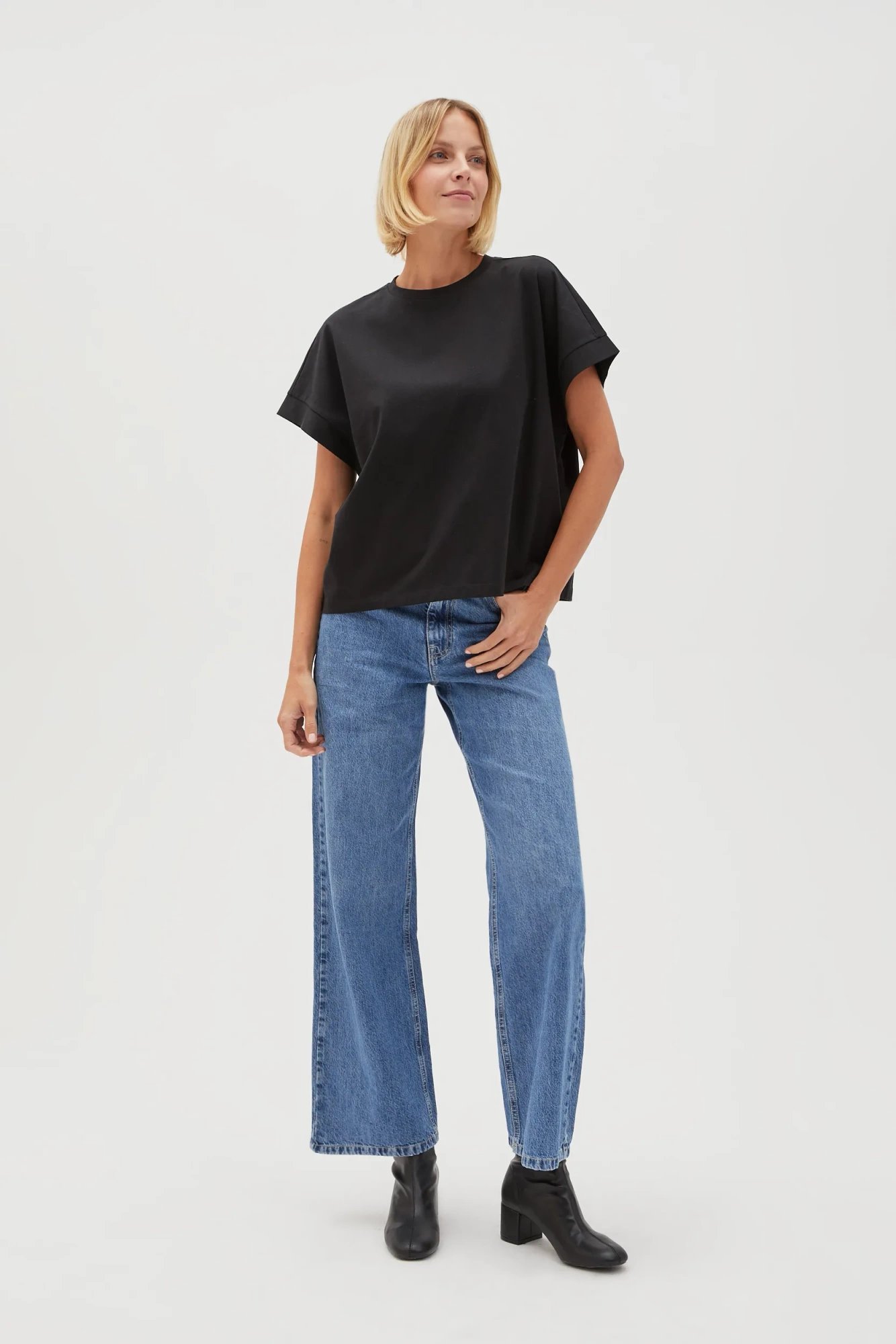 Marisse Women's T-Shirt L-Ts-4603 Black