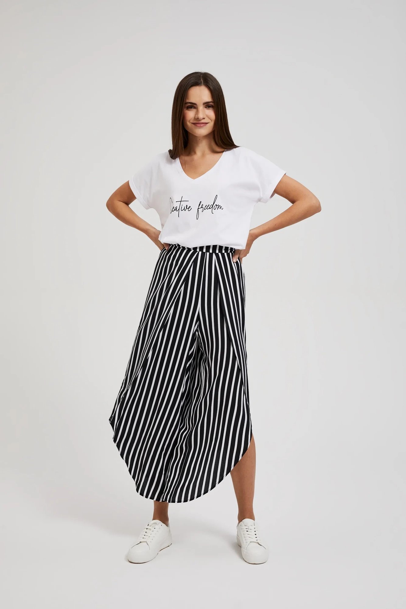 Women's summer trousers MOODO - black