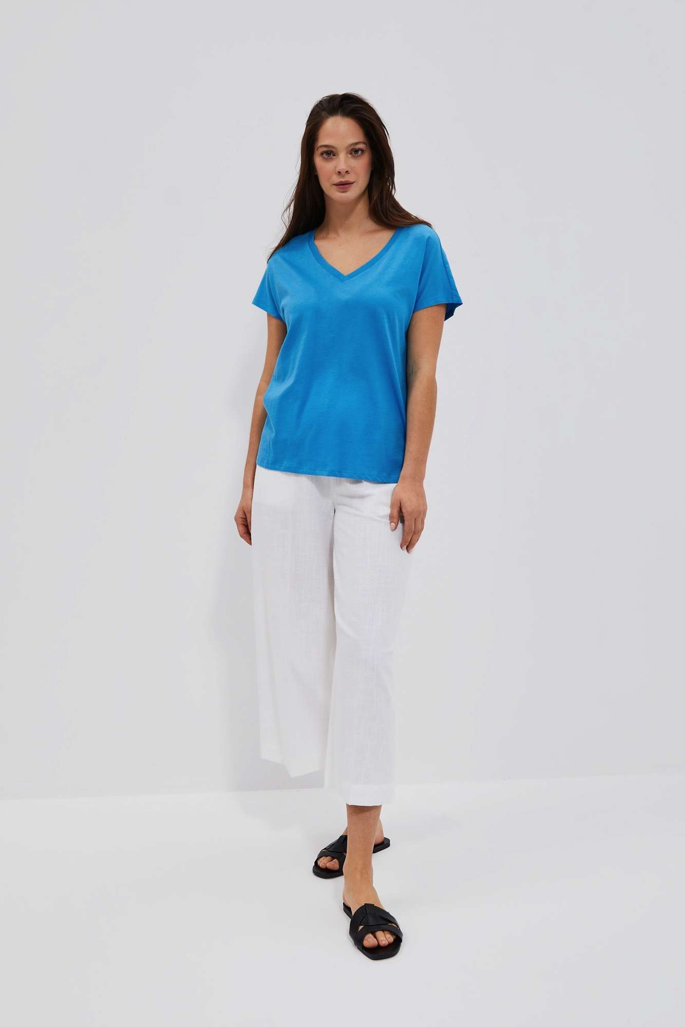 WOMEN'S T-SHIRT L-TS-4048 FRESH BLUE