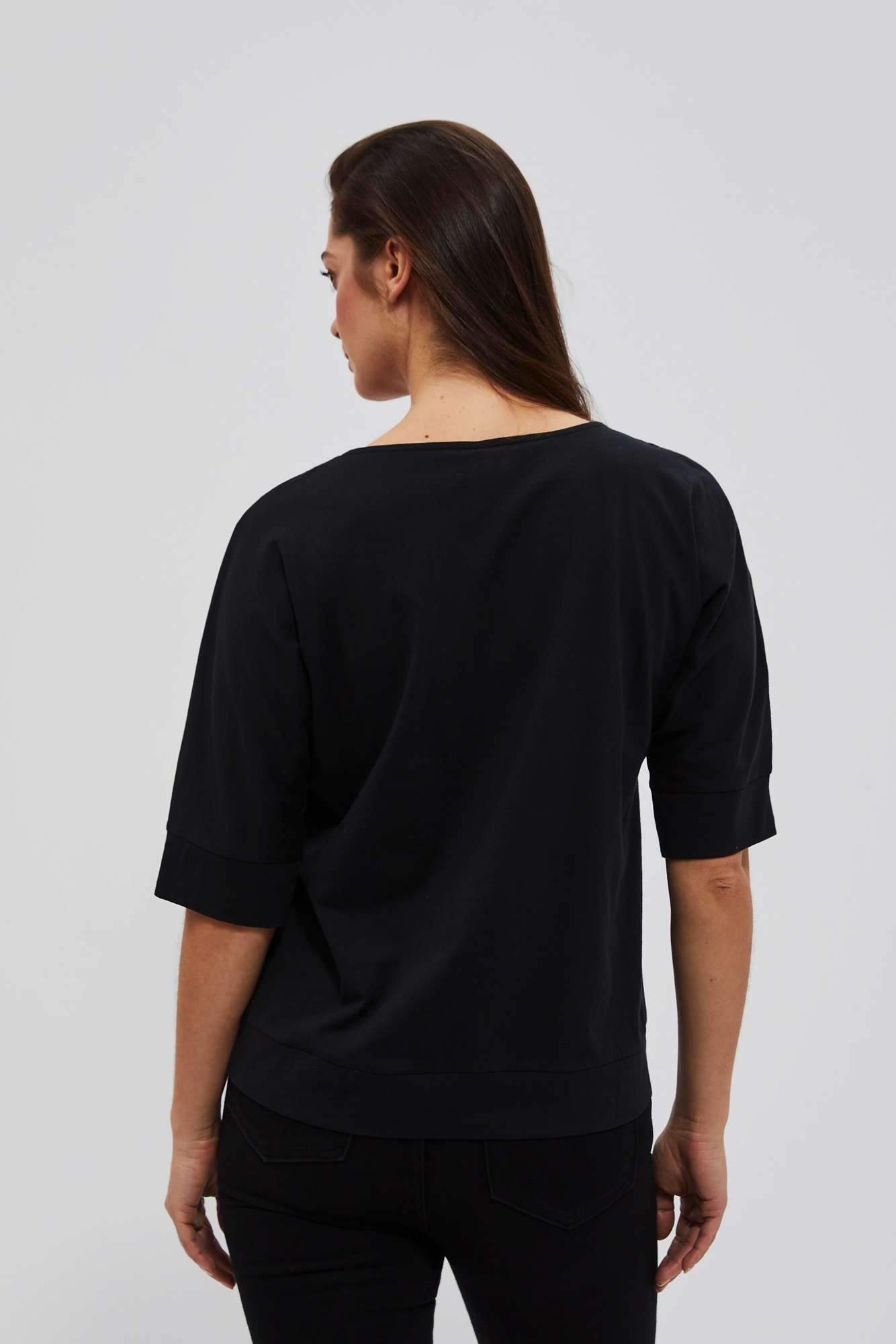 Marisse Women's T-Shirt L-Ts-4030 Black