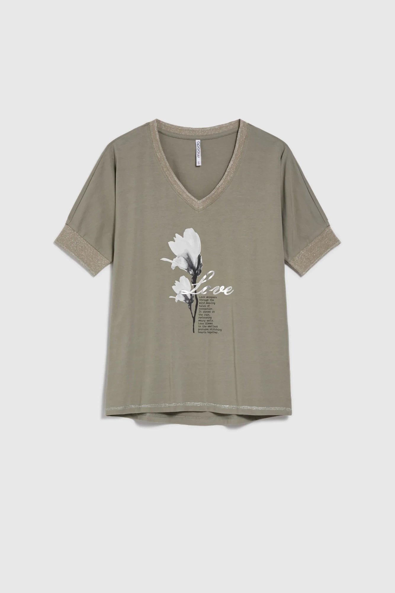 Marisse Women's T-Shirt L-Ts-4609 Olive