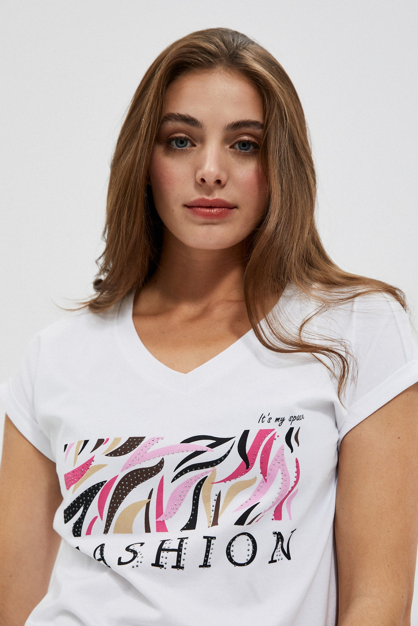 Marisse Women's T-Shirt L-Ts-4004 White