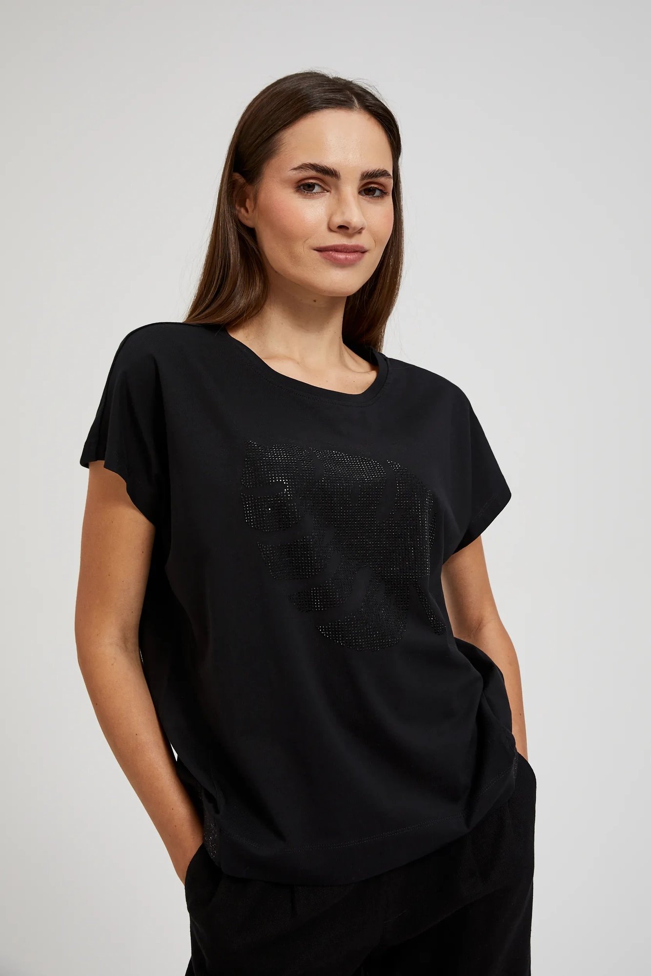 Marisse Women's Blouse L-Ts-4370 Black