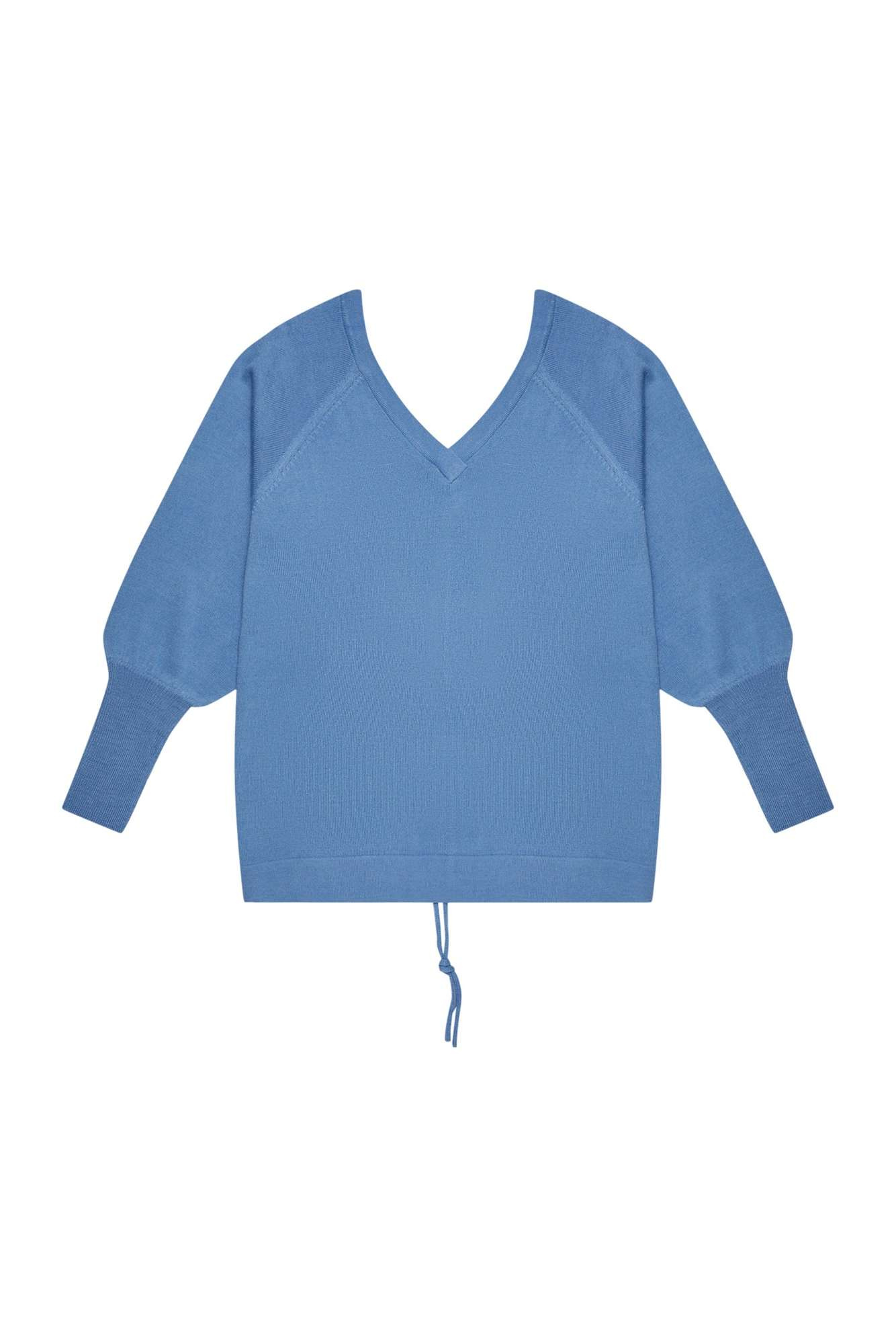 Sweater with fluffy sleeves