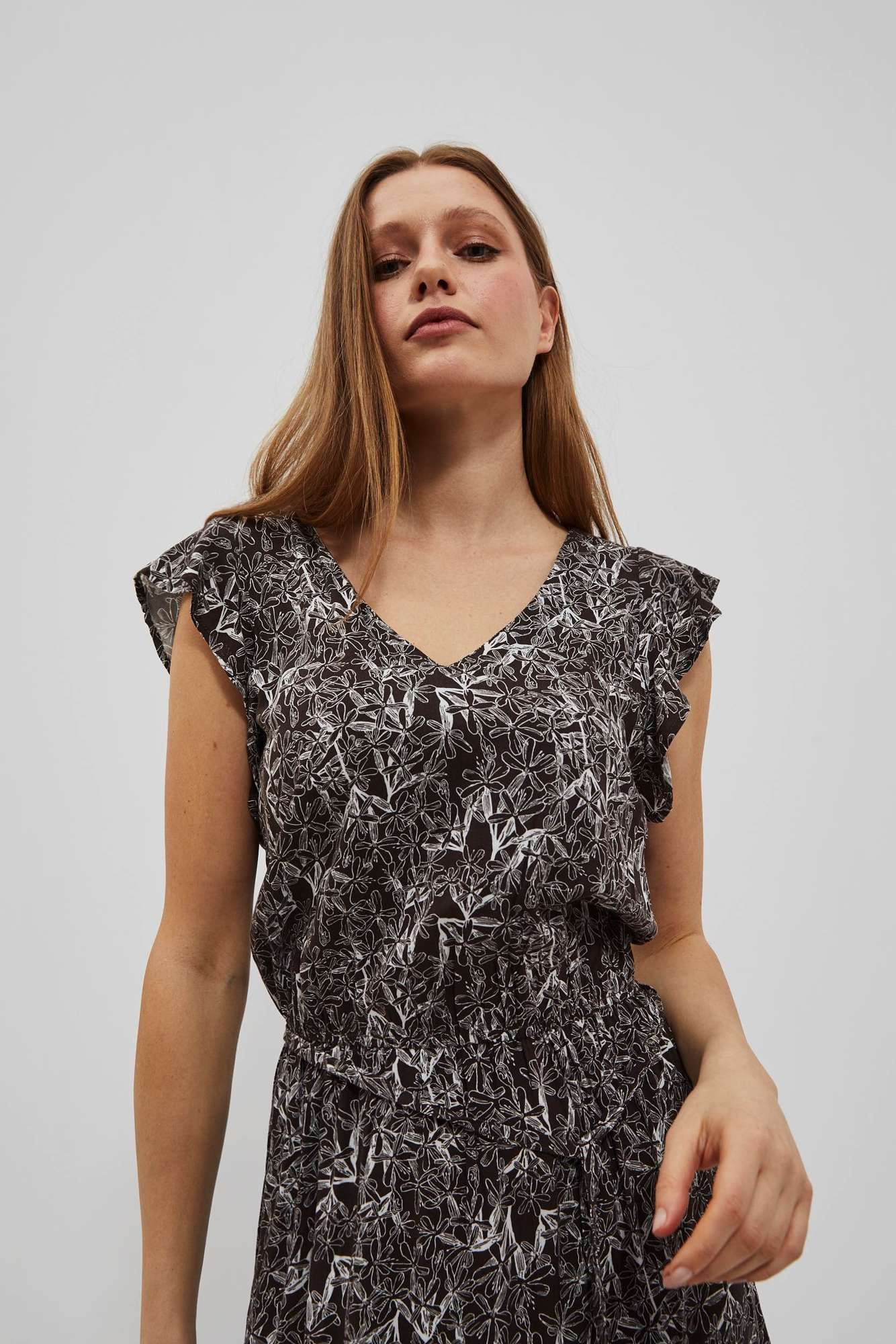 Marisse Women's Dress L-Su-4036 D.Oak