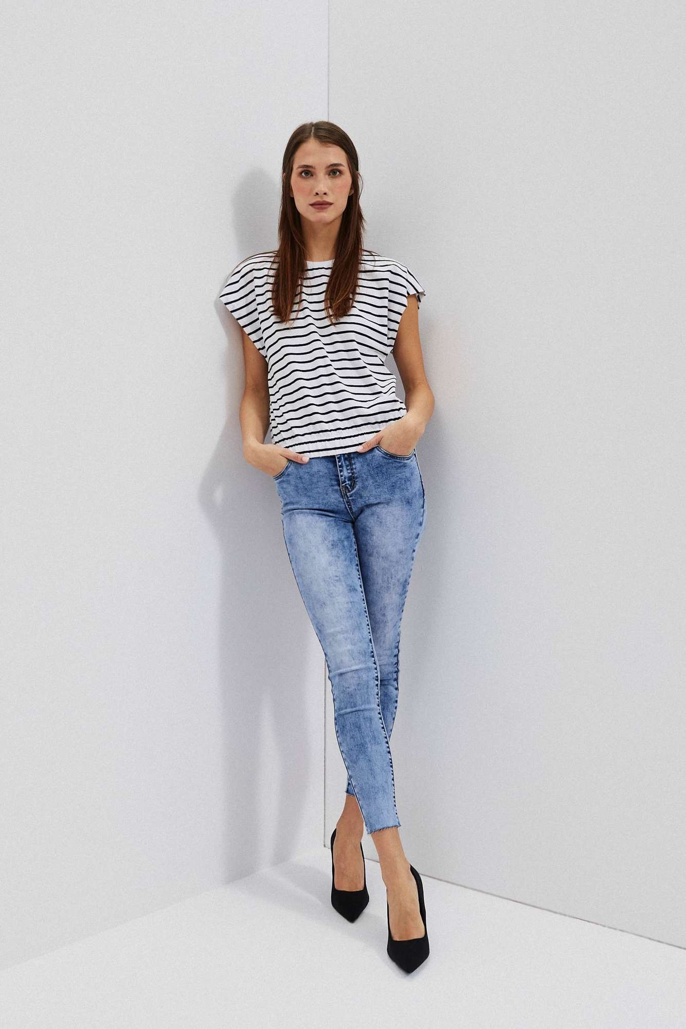 WOMEN&#039;S JEANS L-JE-4020 L.Blue