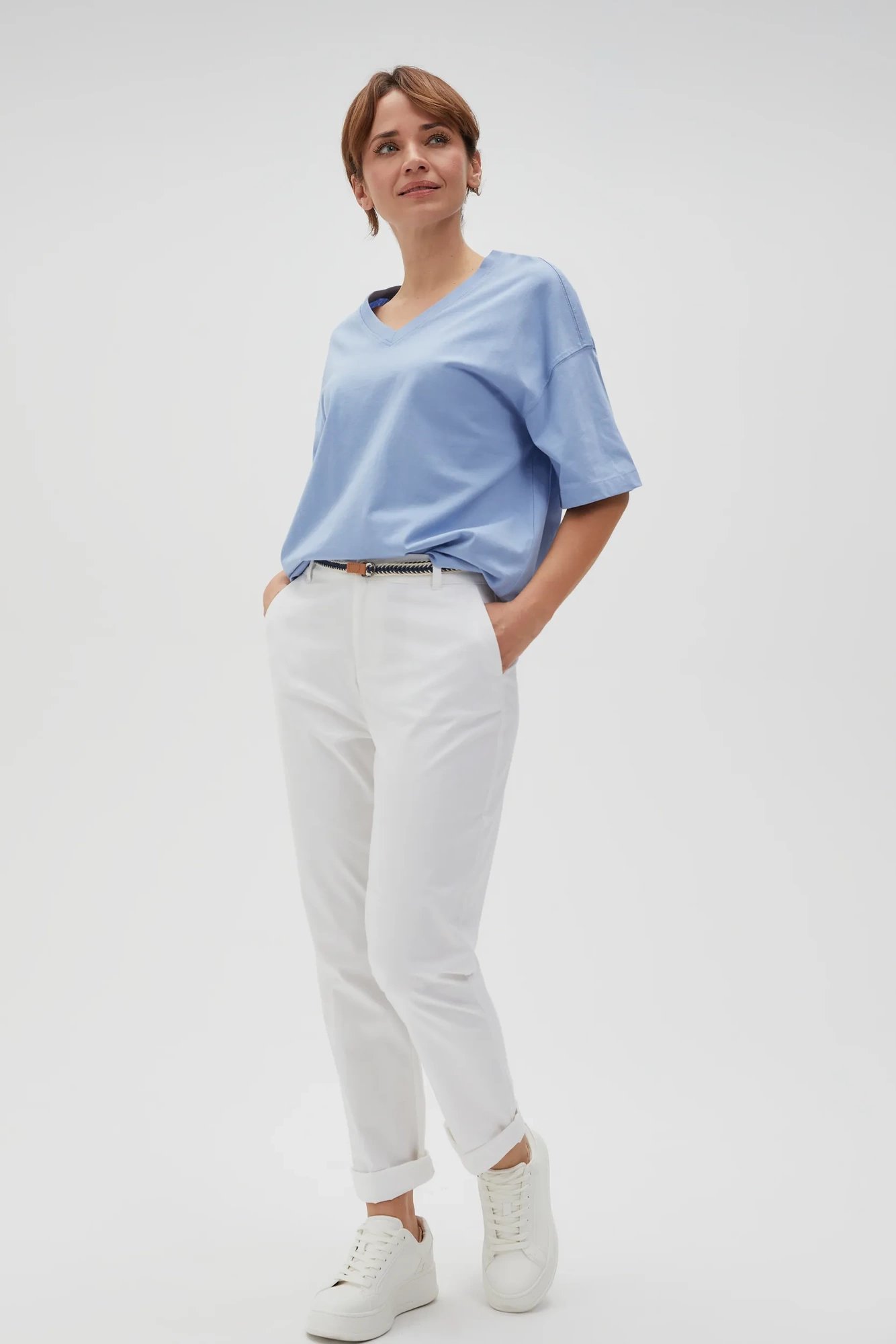 Marisse Women's T-Shirt L-Ts-4613 Blue