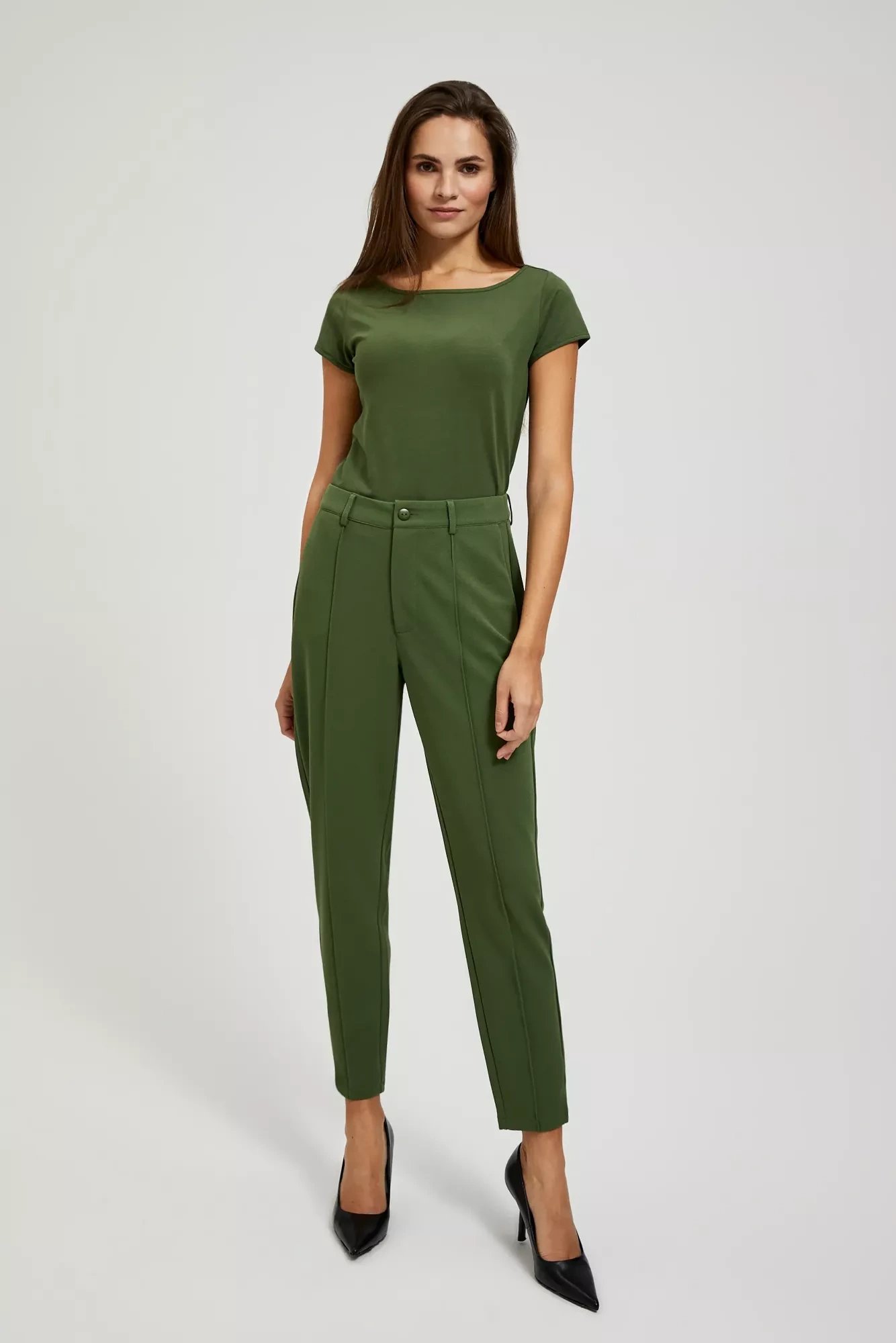 Marisse Women's Trousers L-Sp-4306 Khaki