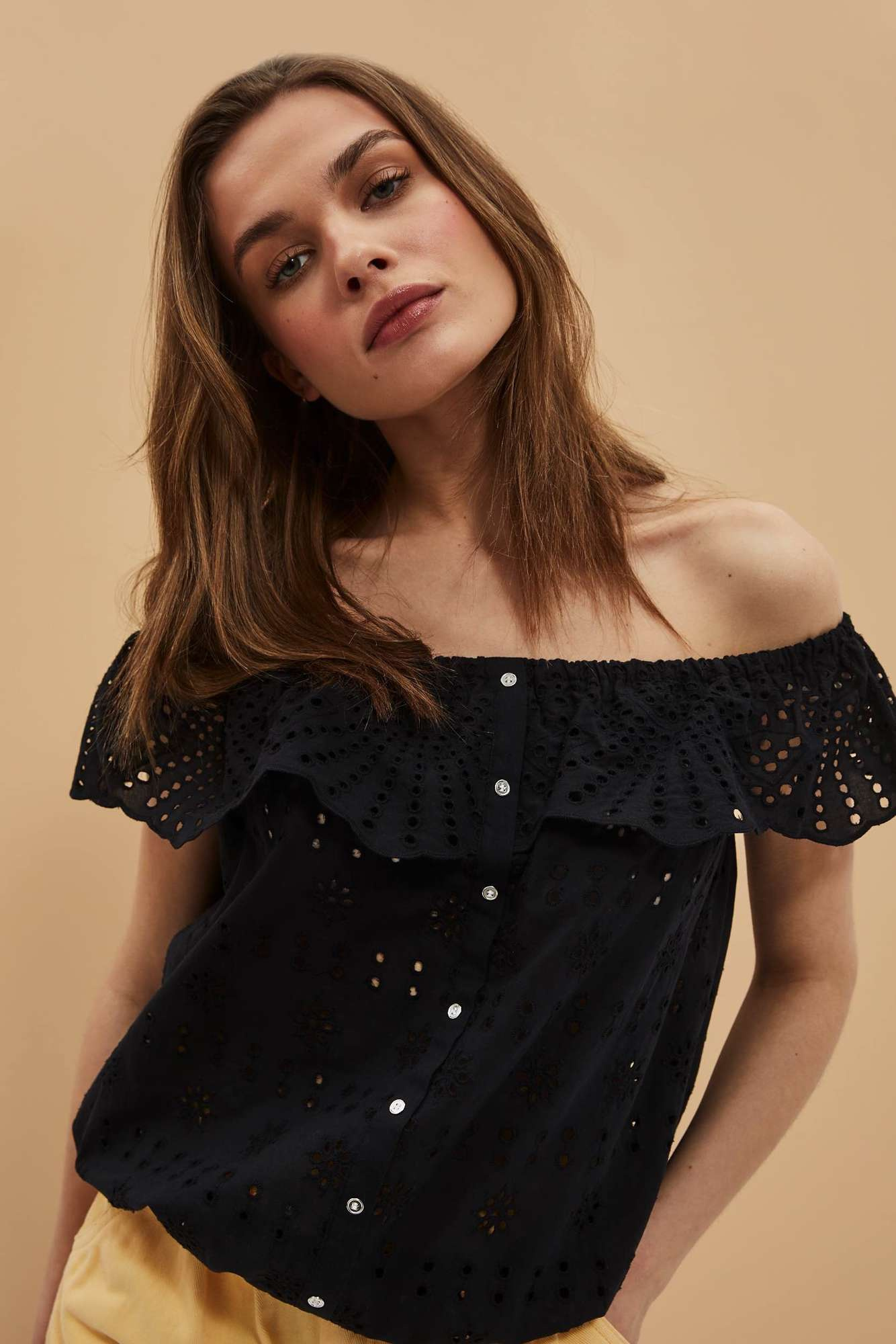 Marisse Women's Shirt L-Ko-4035 Black