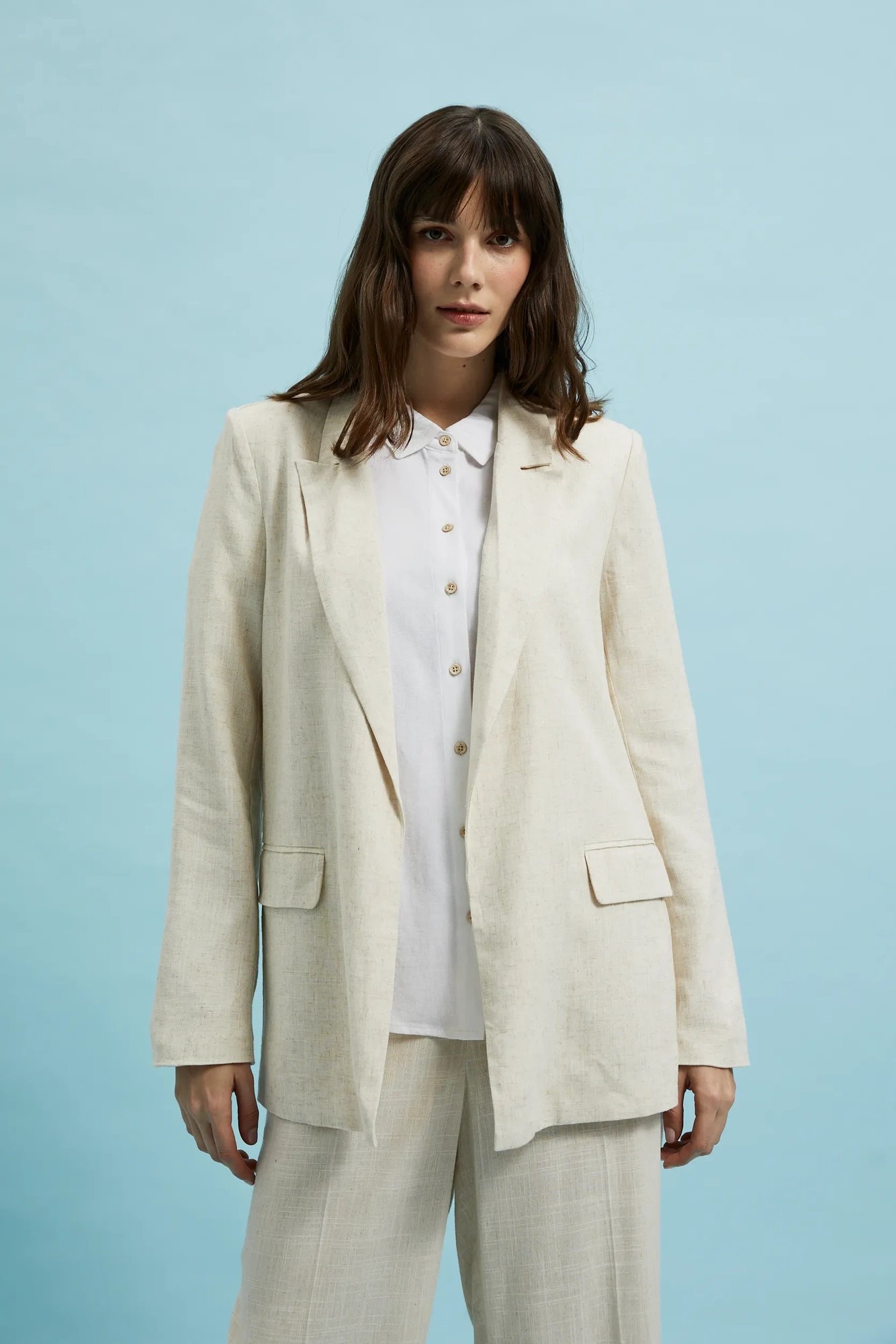 Women&#039;s blazer MOODO - light beige