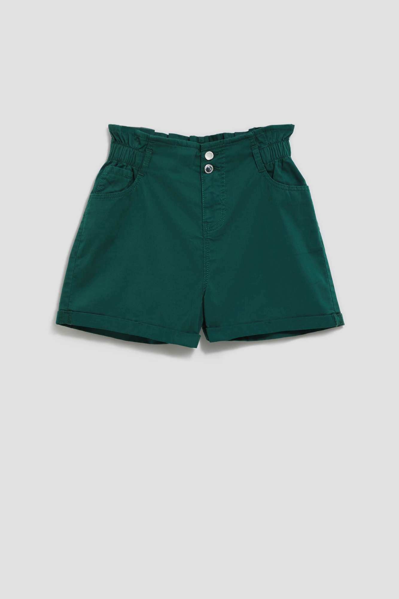 WOMEN&#039;S SHORTS L-SH-4010 PALM LEAF