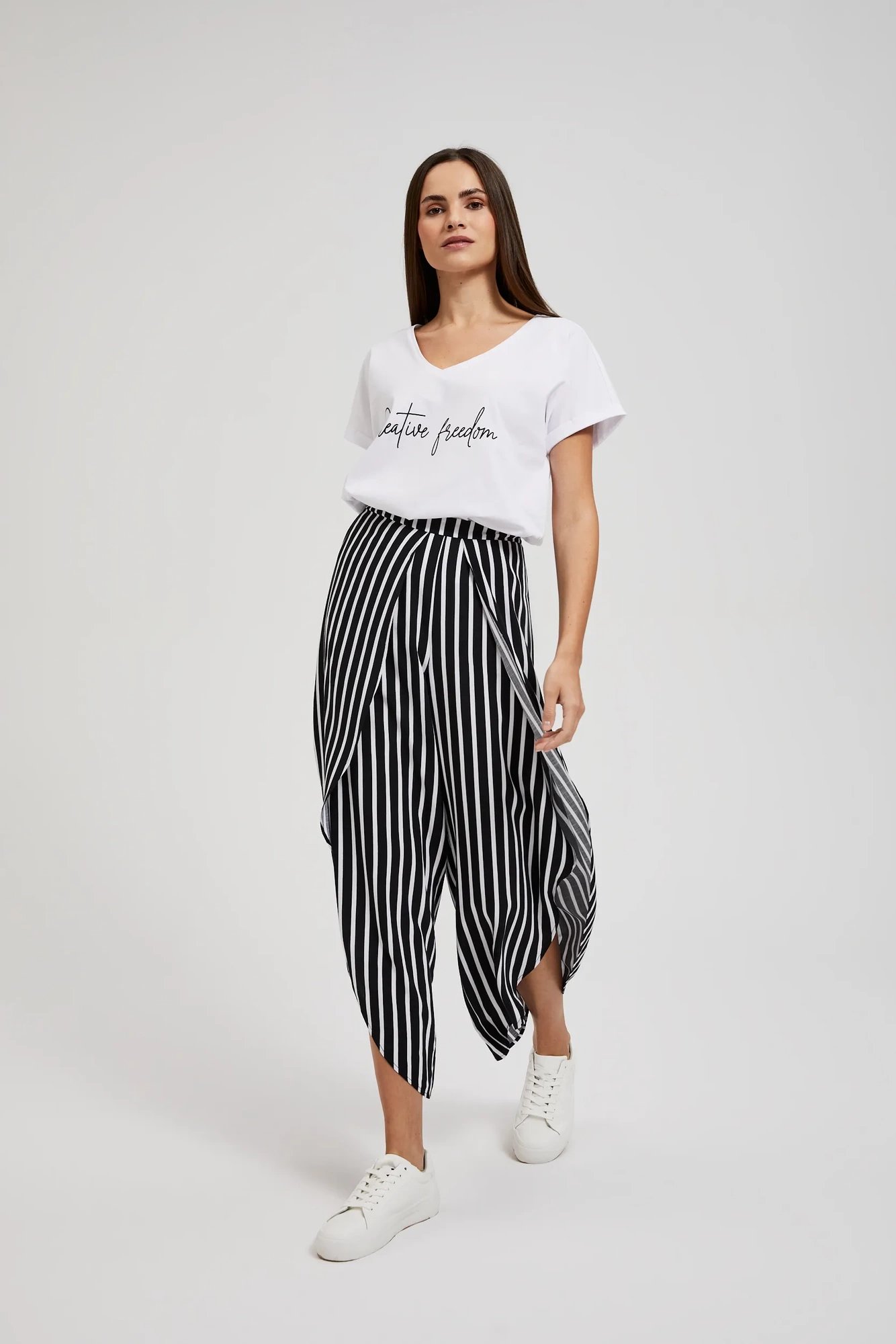 Women's summer trousers MOODO - black