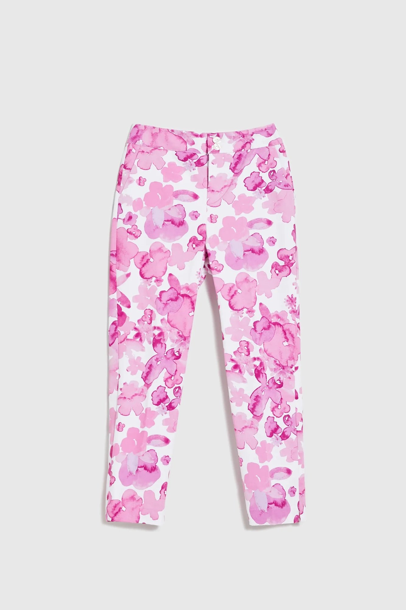 Women's patterned trousers MOODO - pink