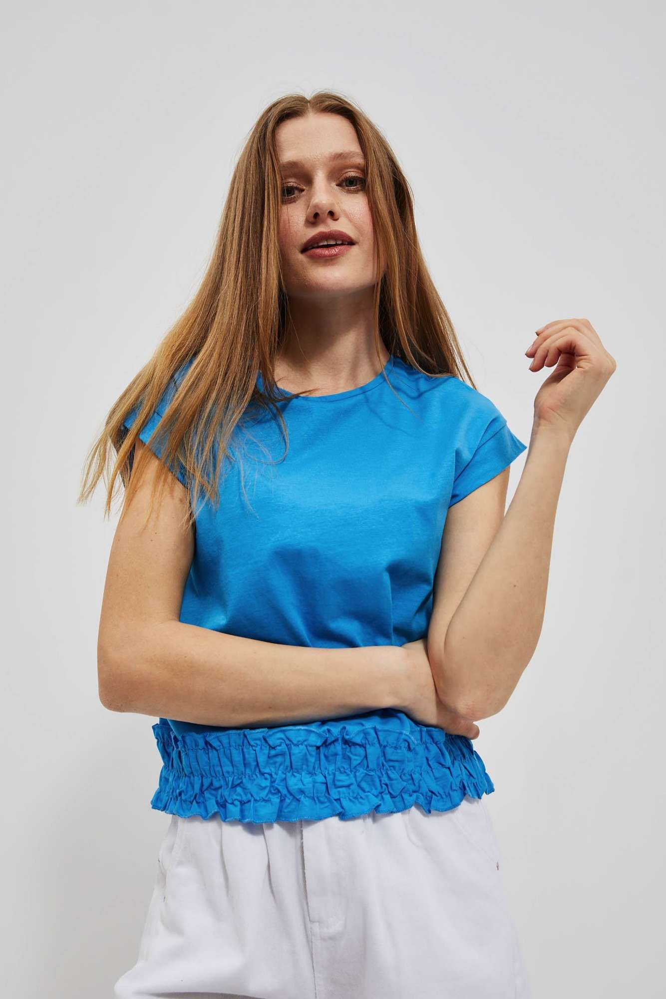 WOMEN'S T-SHIRT L-TS-4090 FRESH BLUE