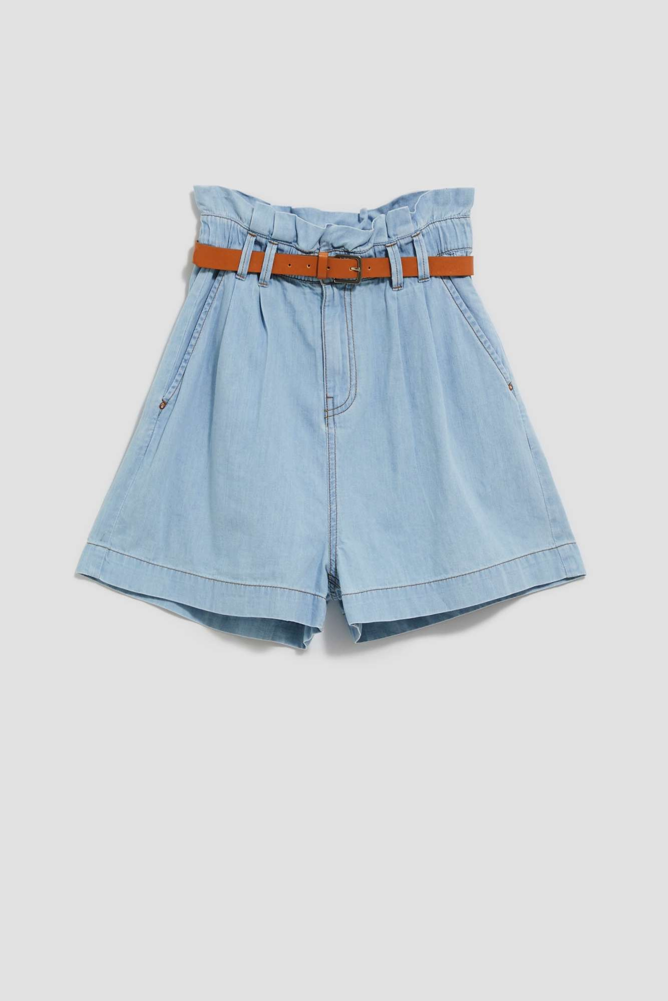 WOMEN&#039;S SHORTS L-SH-4006 L.Blue