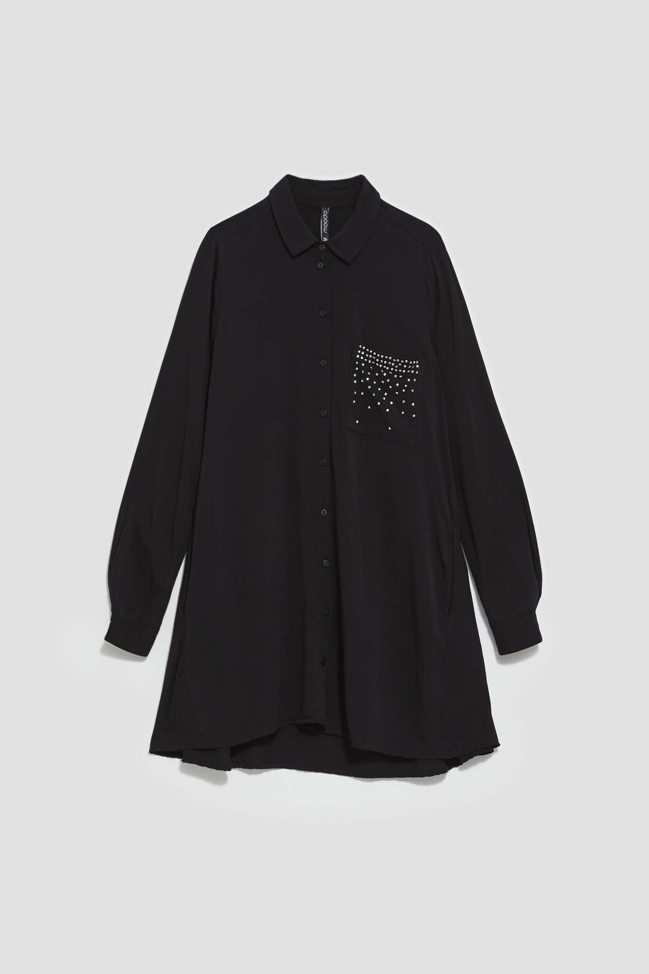 Shirt with decorative stones