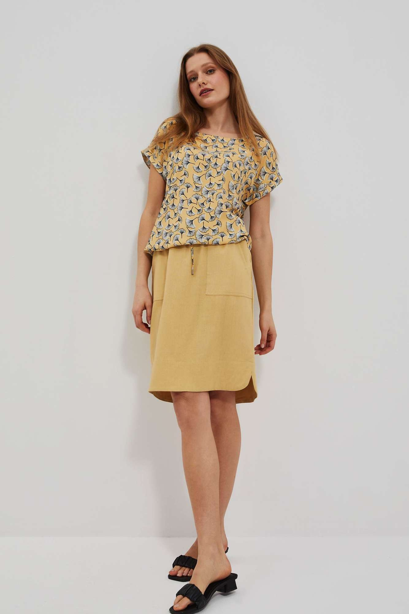 WOMEN'S SHIRT L-KO-4044 L.Honey