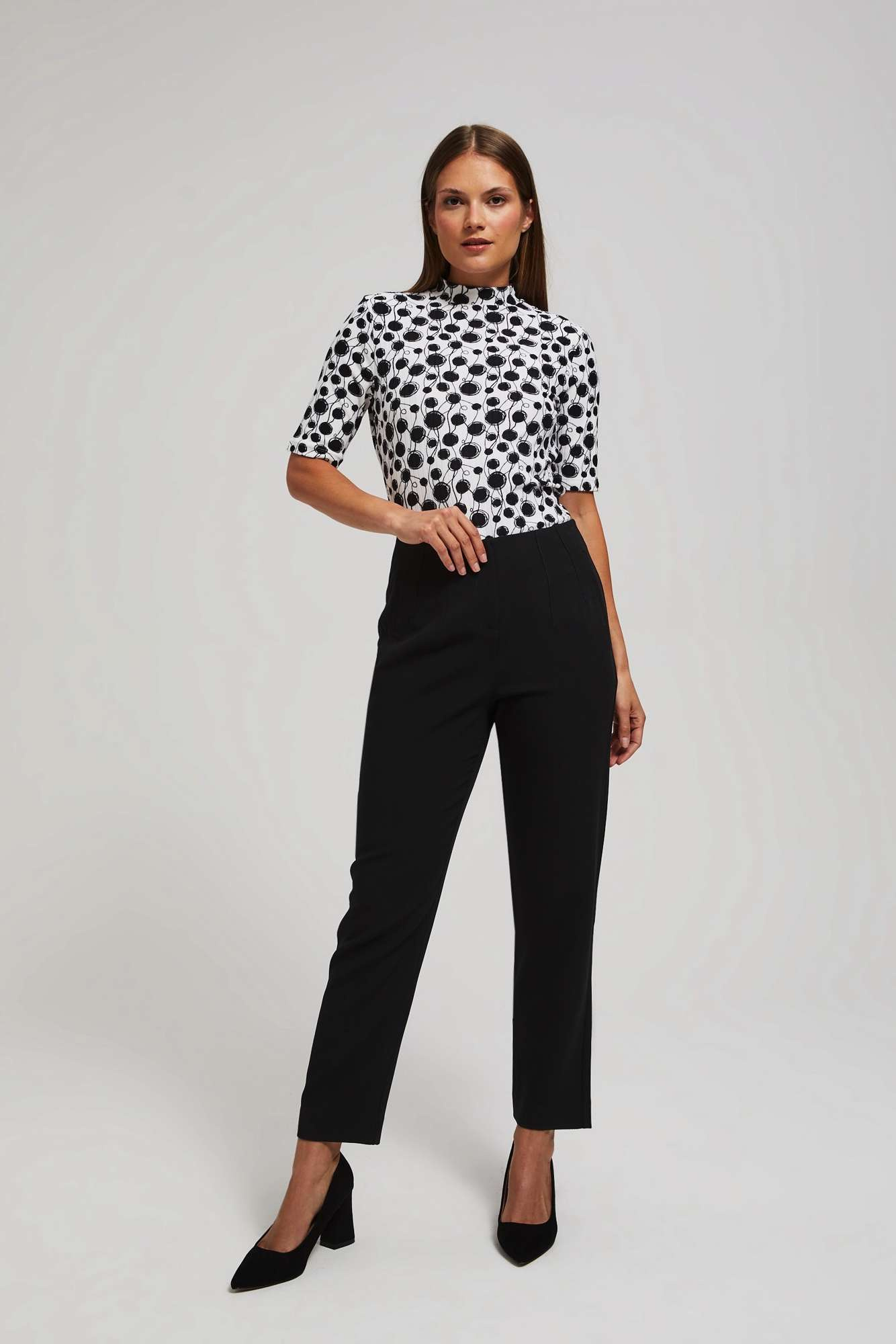 Marisse Black Straight Leg Trousers