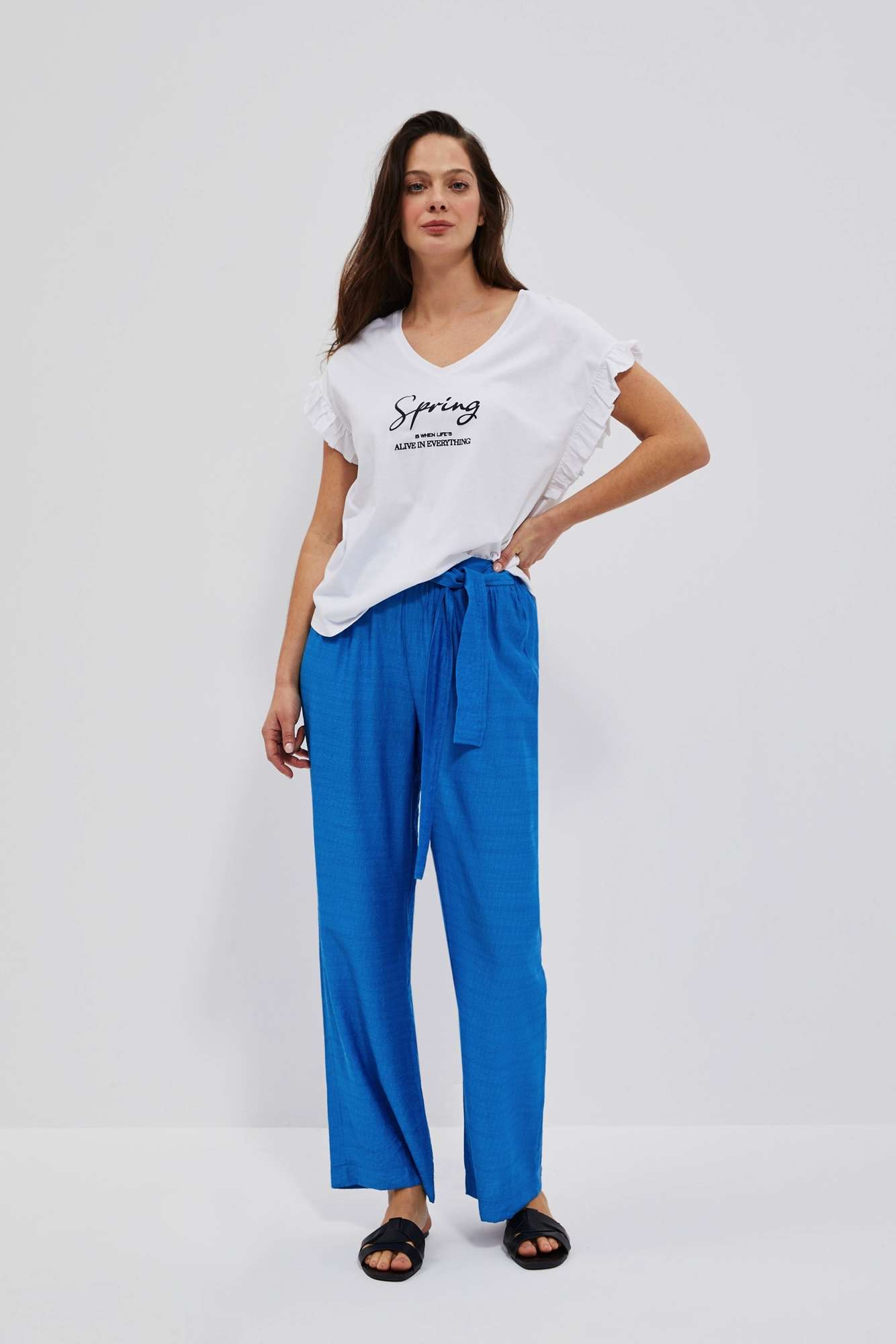 WOMEN'S T-SHIRT L-TS-4078 WHITE