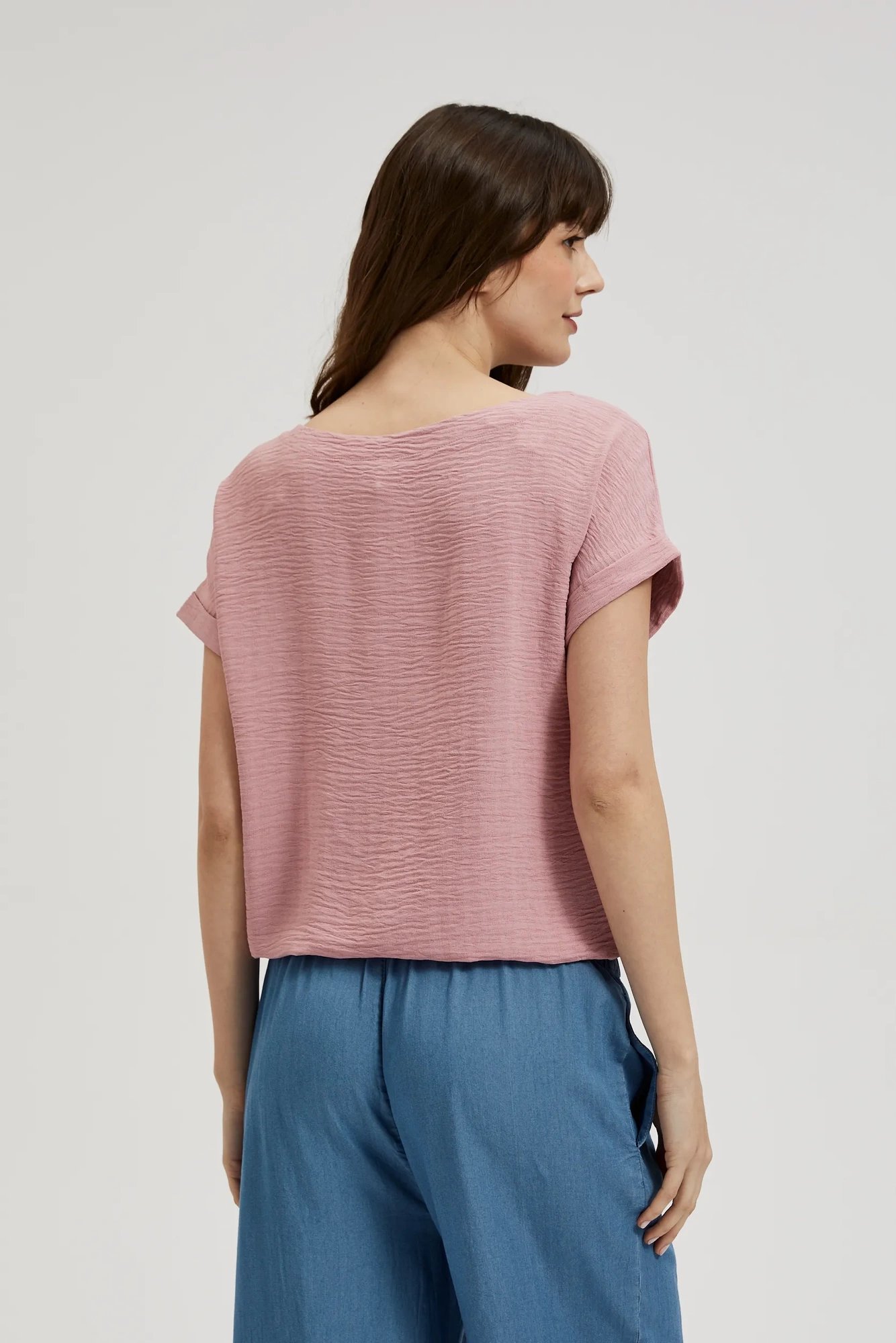 Women's T-shirt MOODO - powder pink
