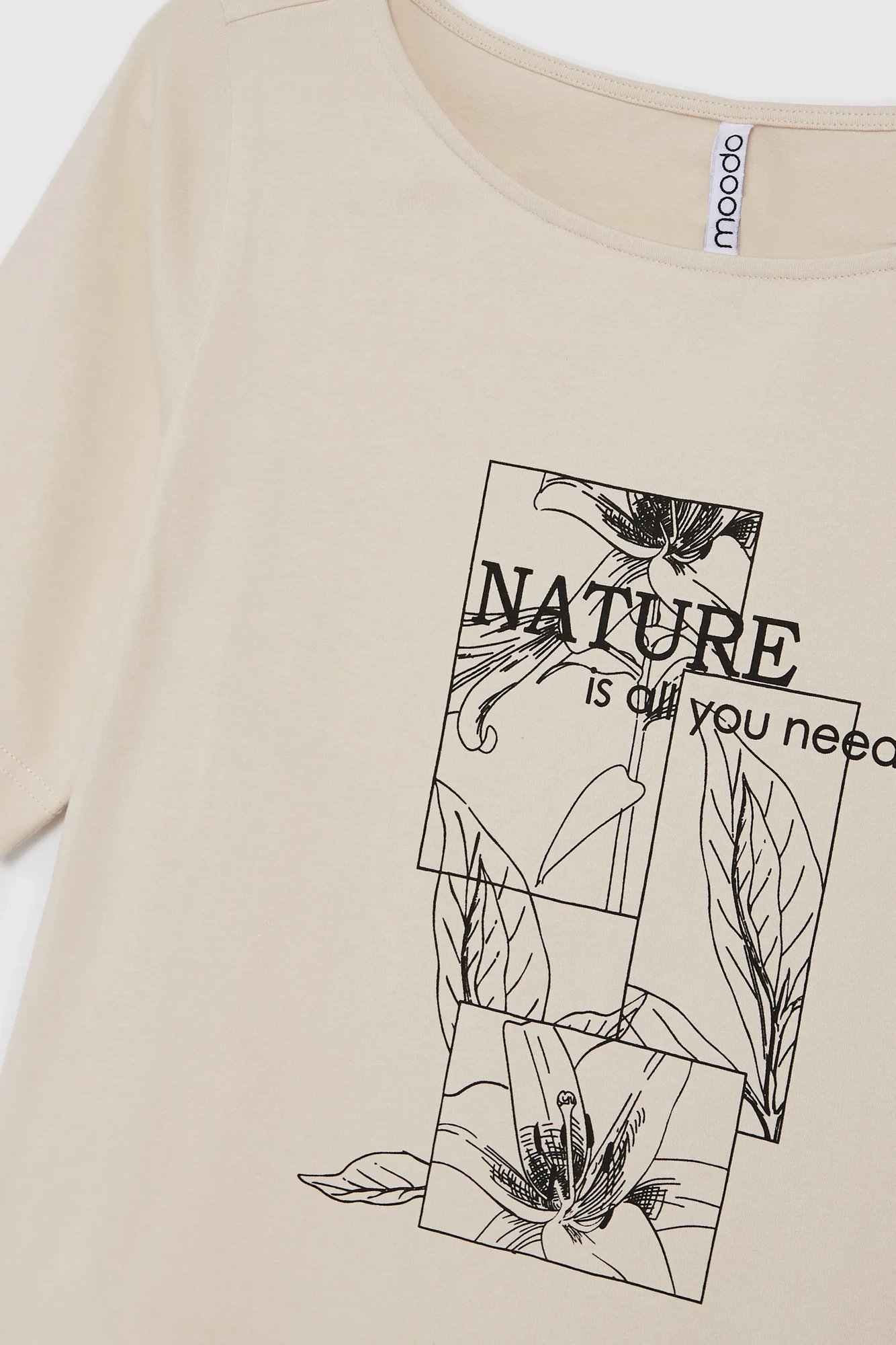 Marisse Women's T-Shirt L-Ts-4610 L.Beige