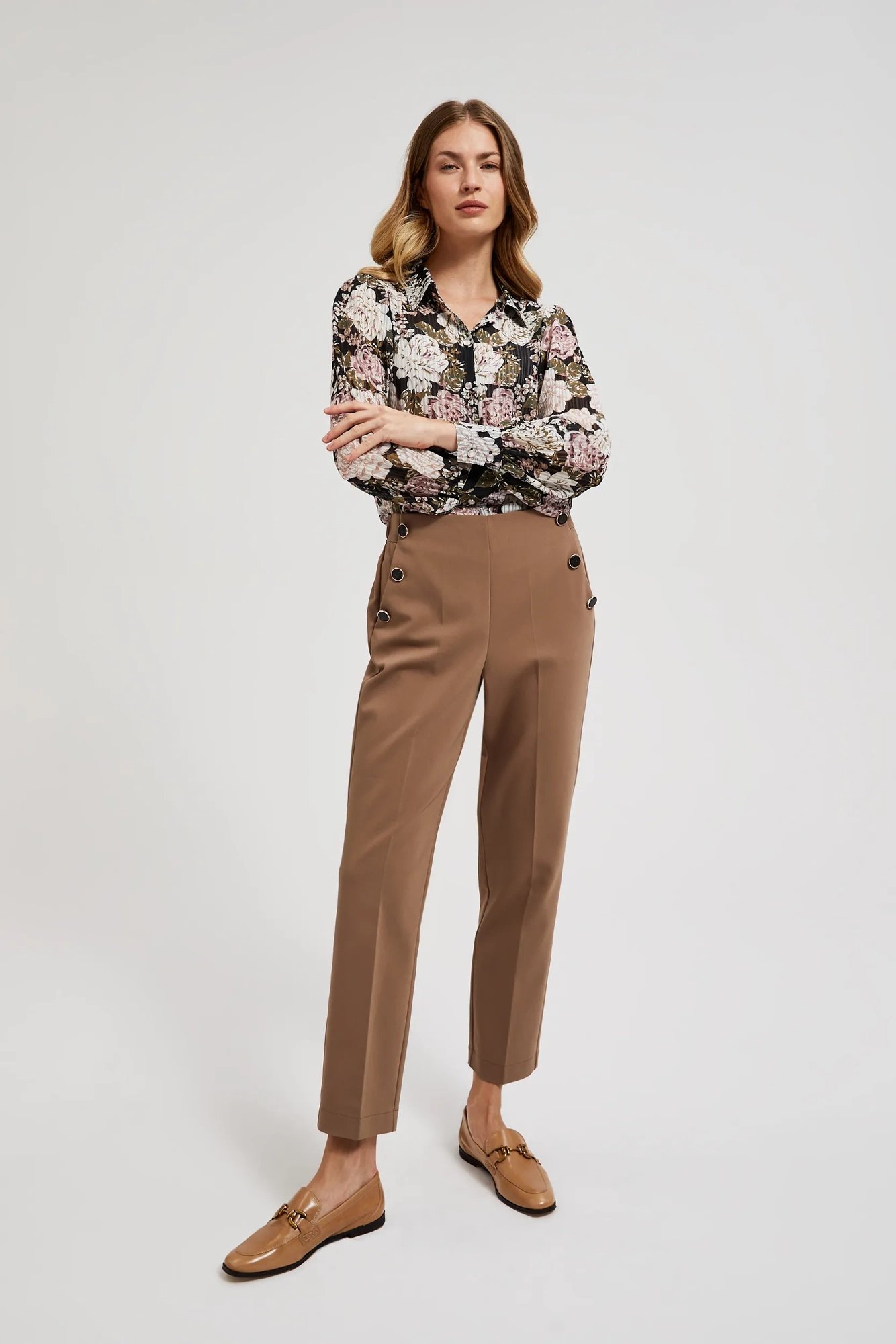 Marisse Women's Trousers Z-Sp-4524 Brown