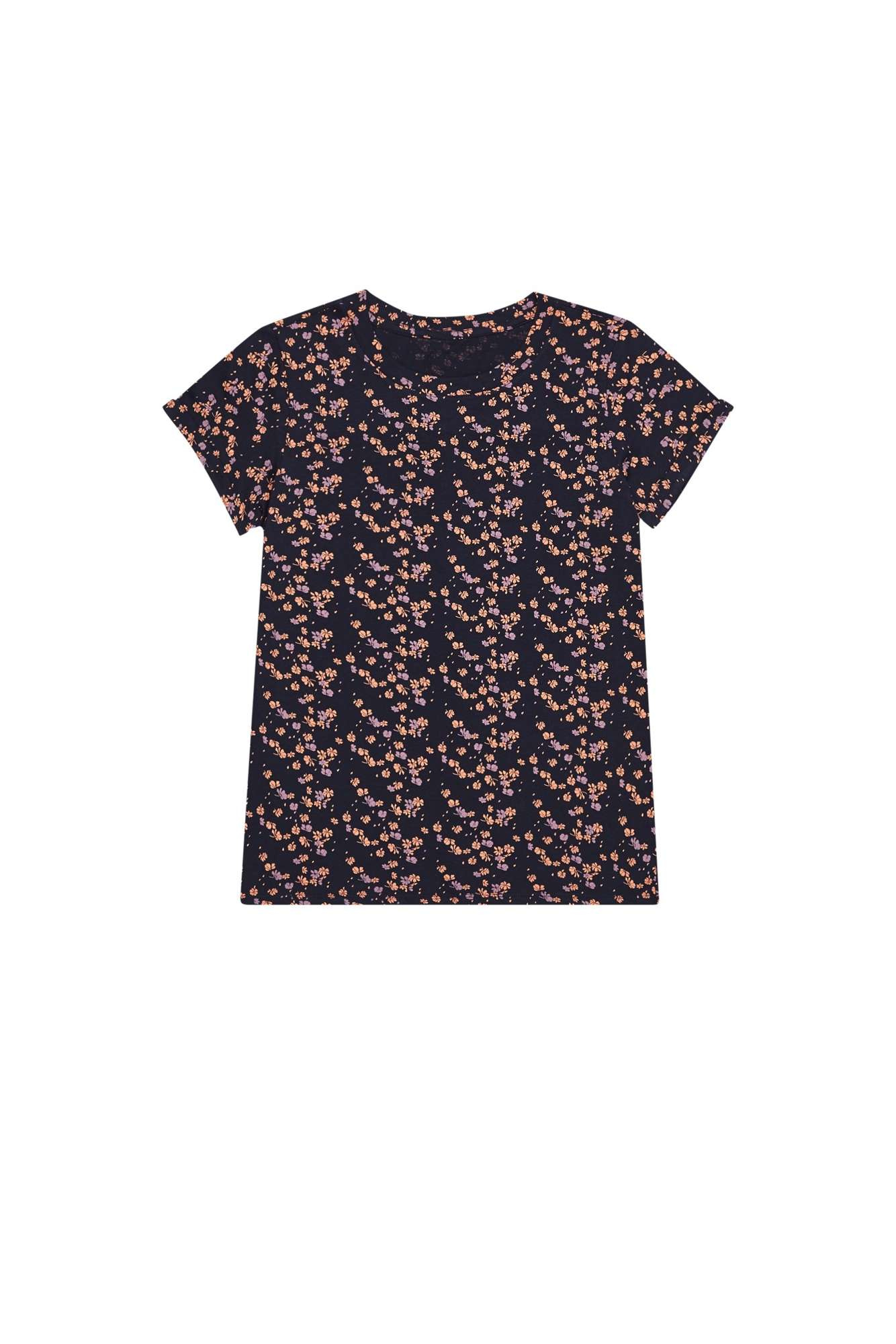 Blouse with a small floral print