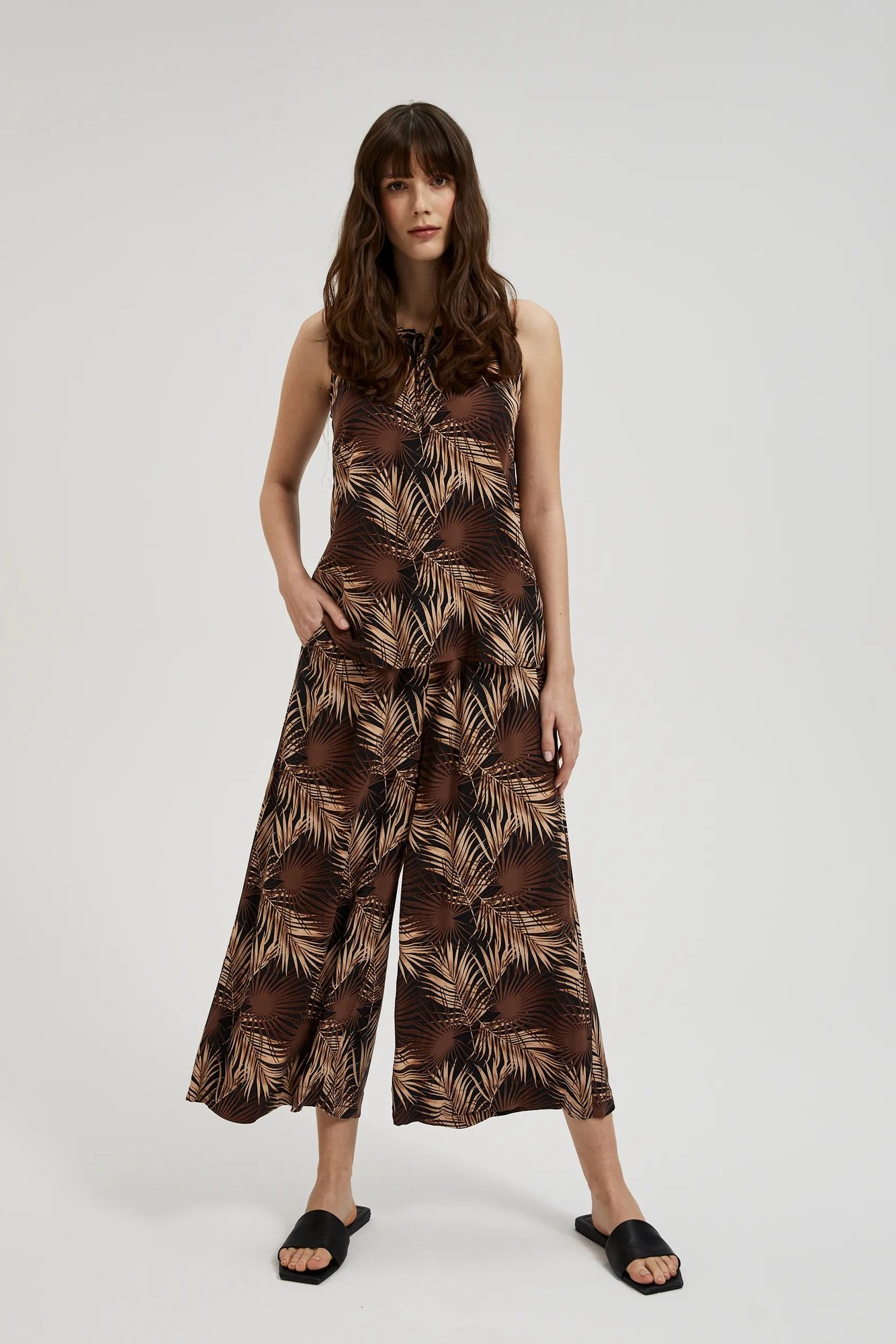 Women's blouse MOODO - black/brown