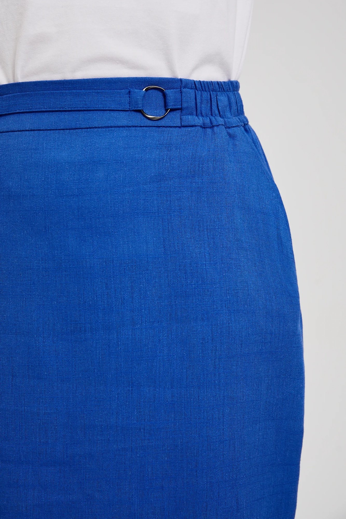 Women&#039;s linen skirt MOODO - blue