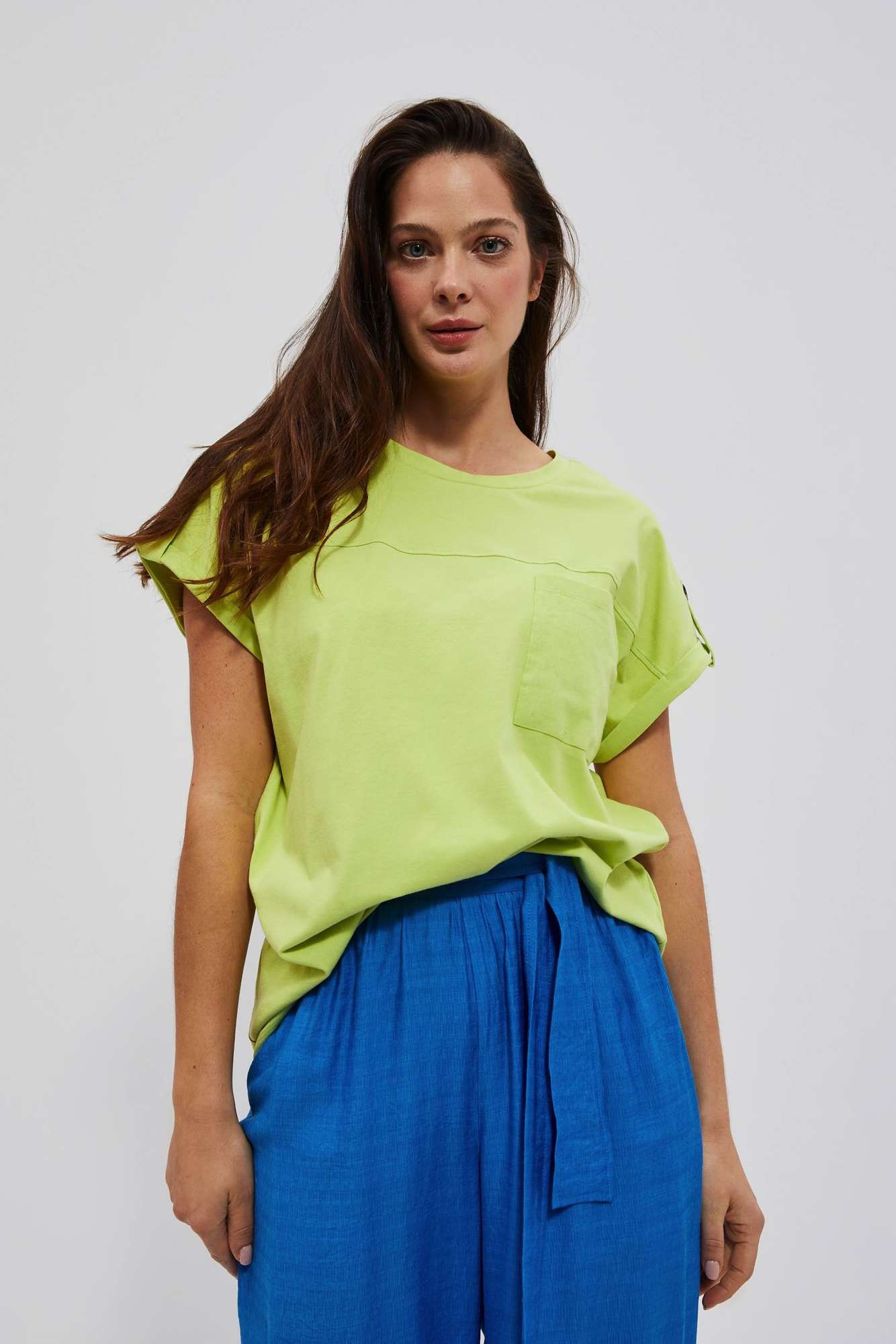 WOMEN'S T-SHIRT L-TS-4086 L.Green