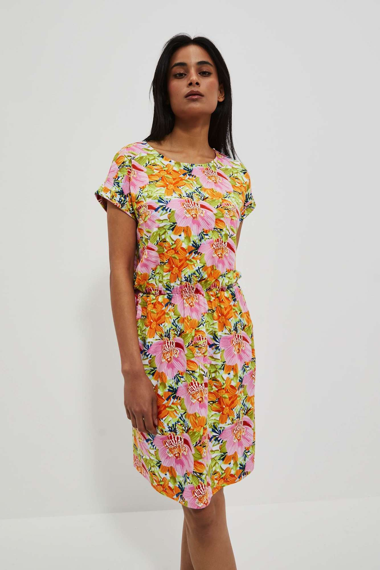 Marisse Women's Dress L-Su-4043 Orange