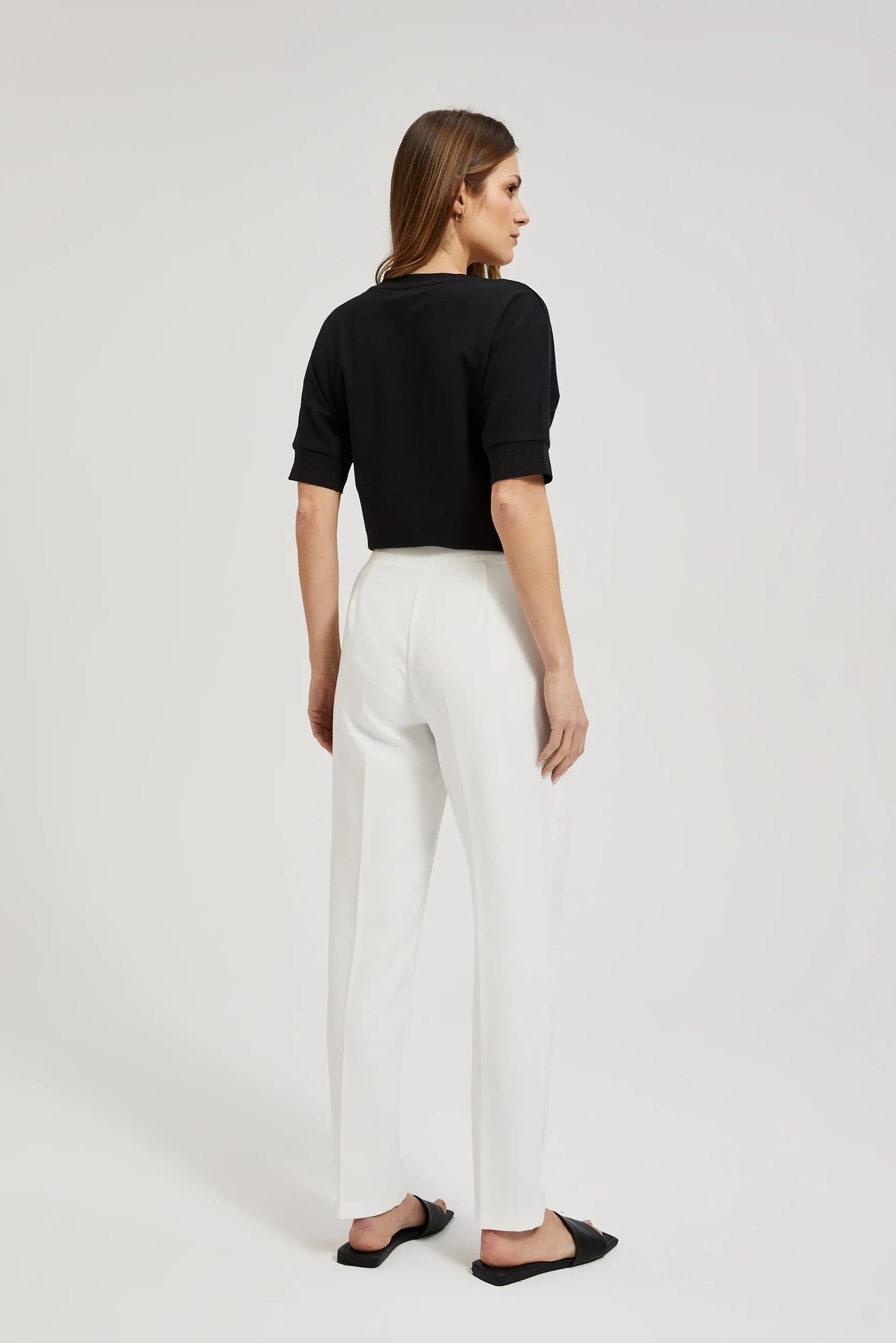 Women's trousers MOODO - white