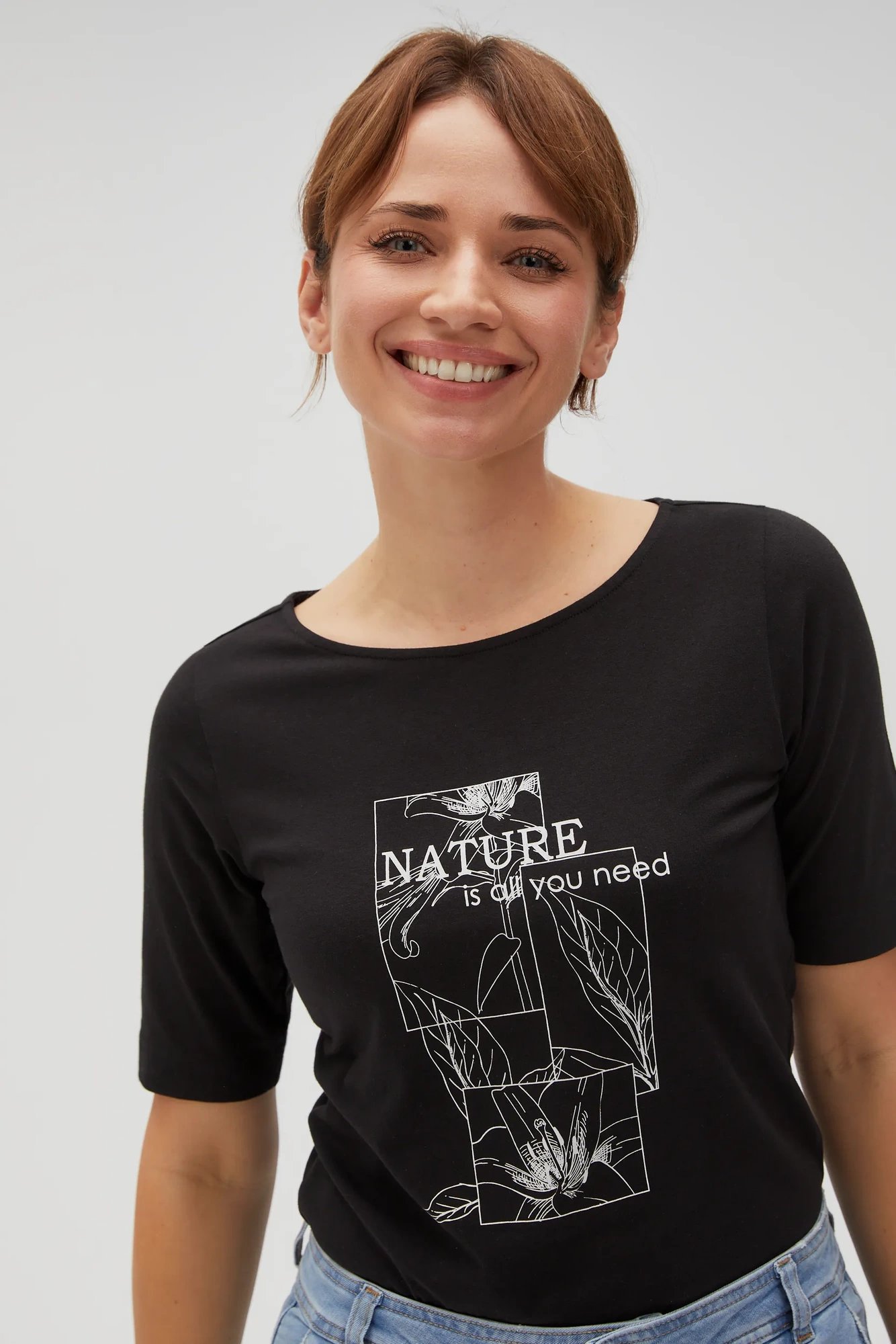 Marisse Women's T-Shirt L-Ts-4610 Black