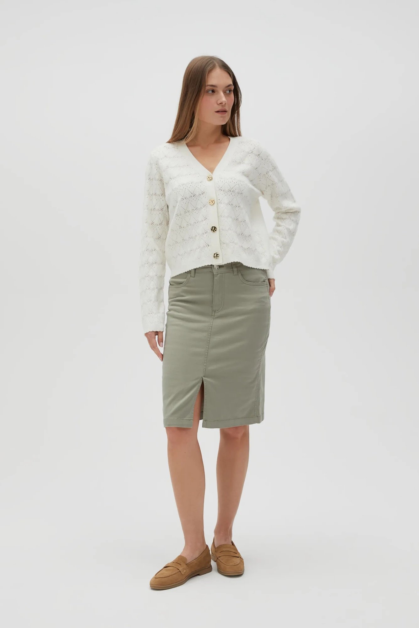 Marisse Women's Sweater L-Sw-4604 Off White