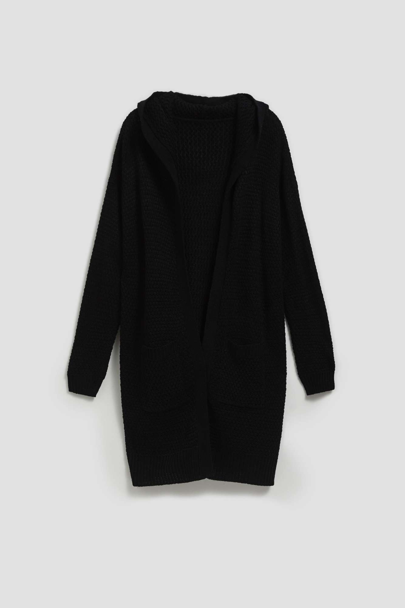 Long cardigan with pockets