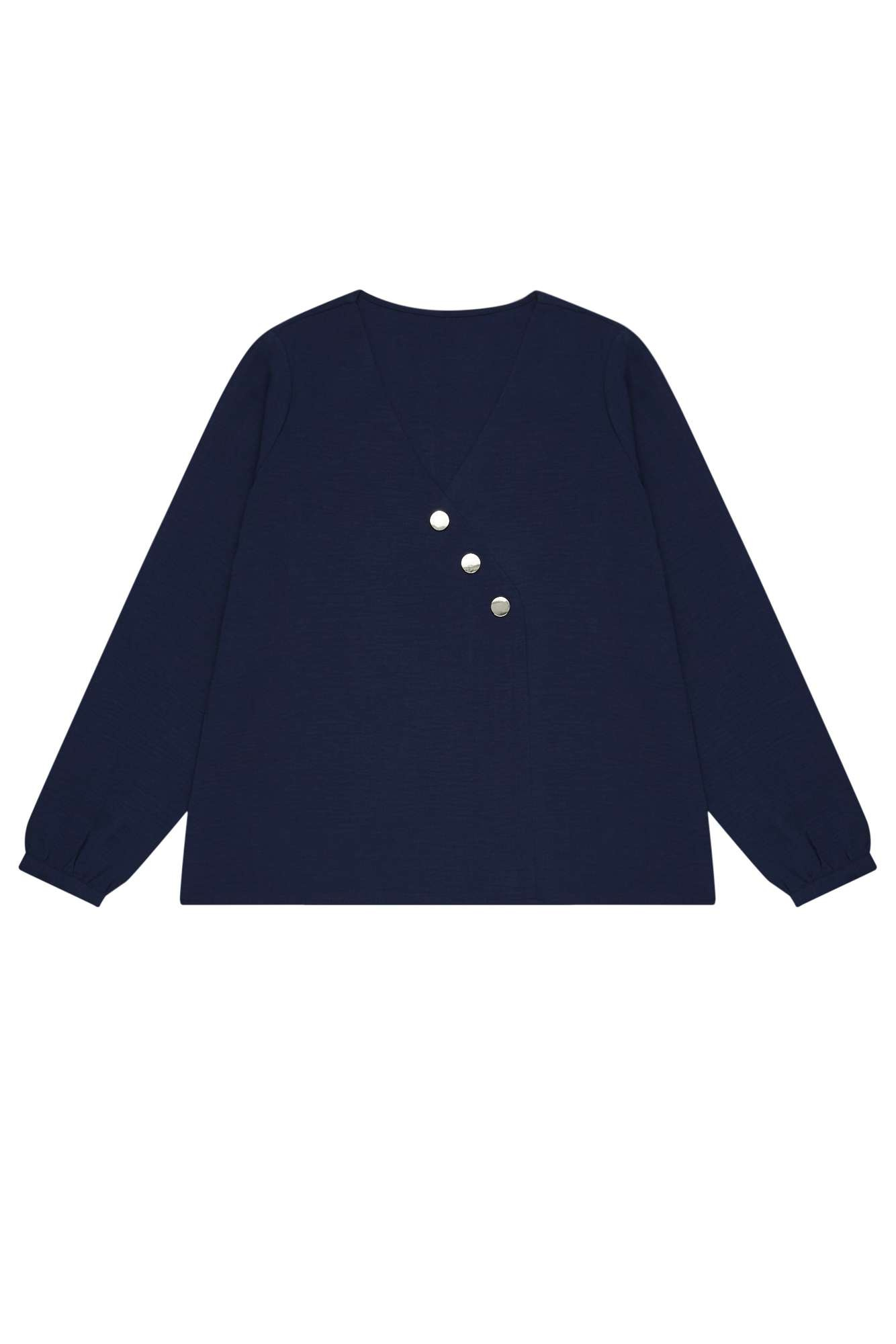 Shirt with decorative buttons