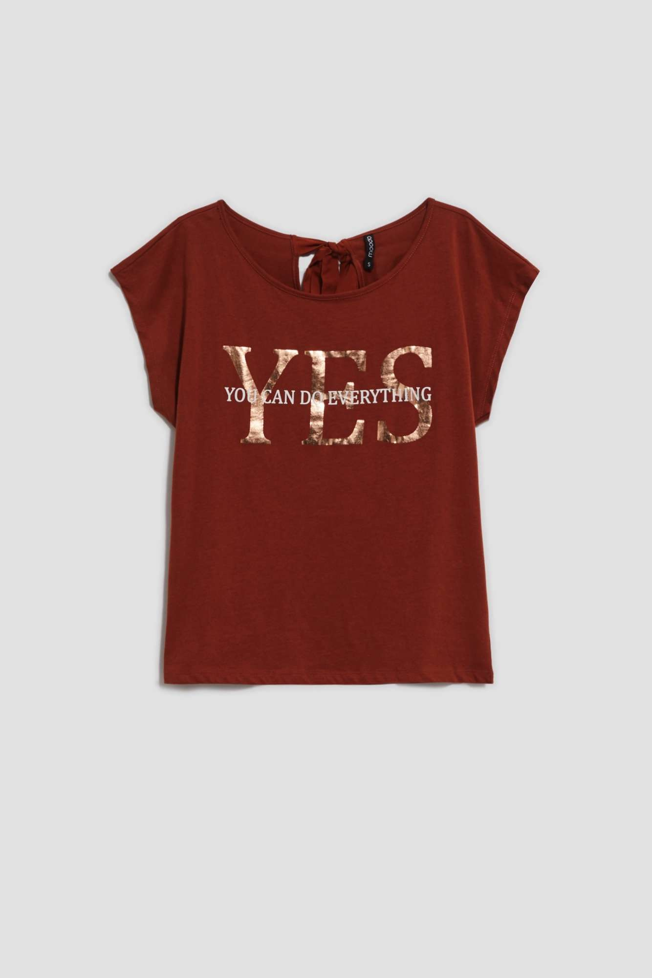WOMEN'S T-SHIRT L-TS-4015 BROWN