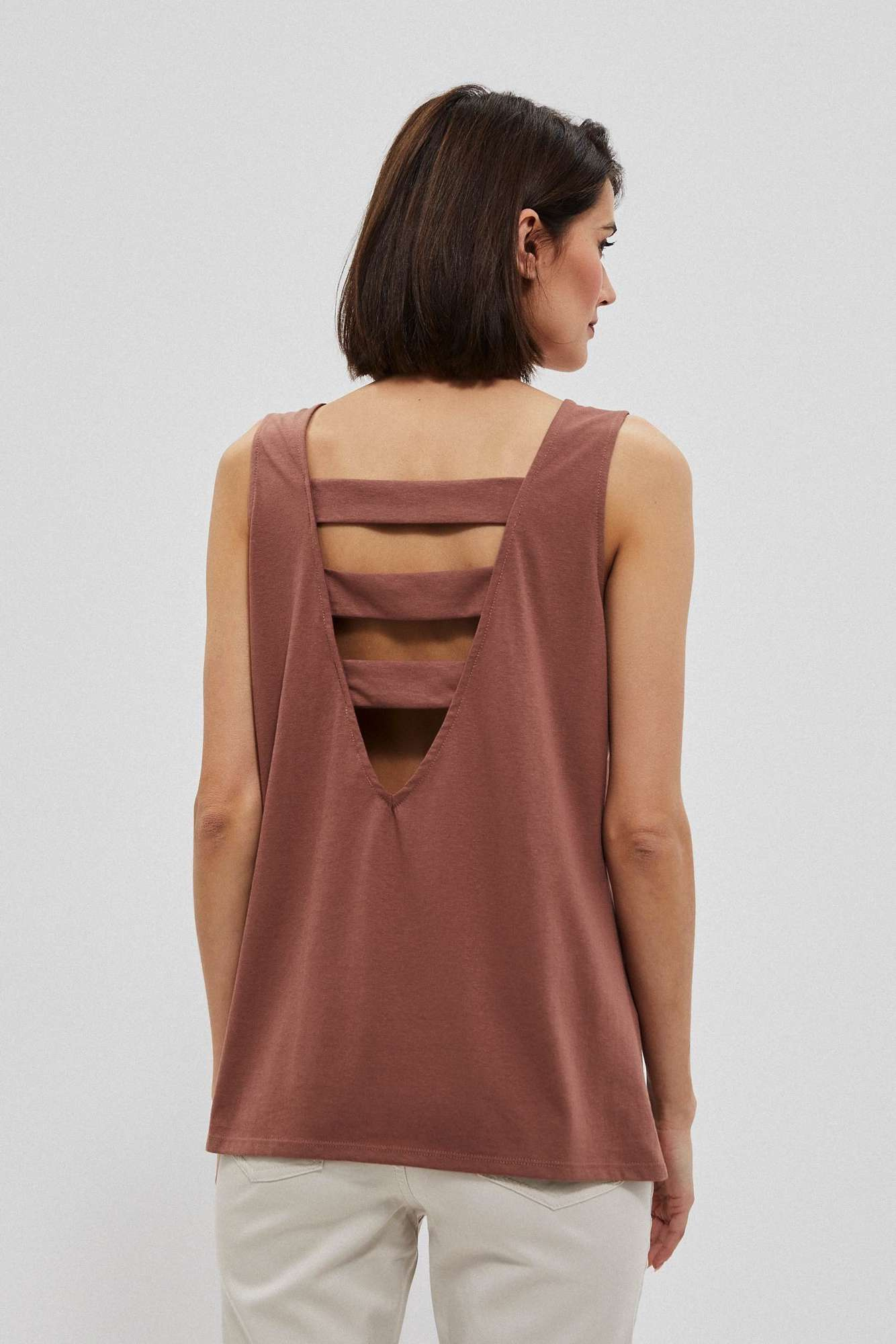 T-shirt with metallic print