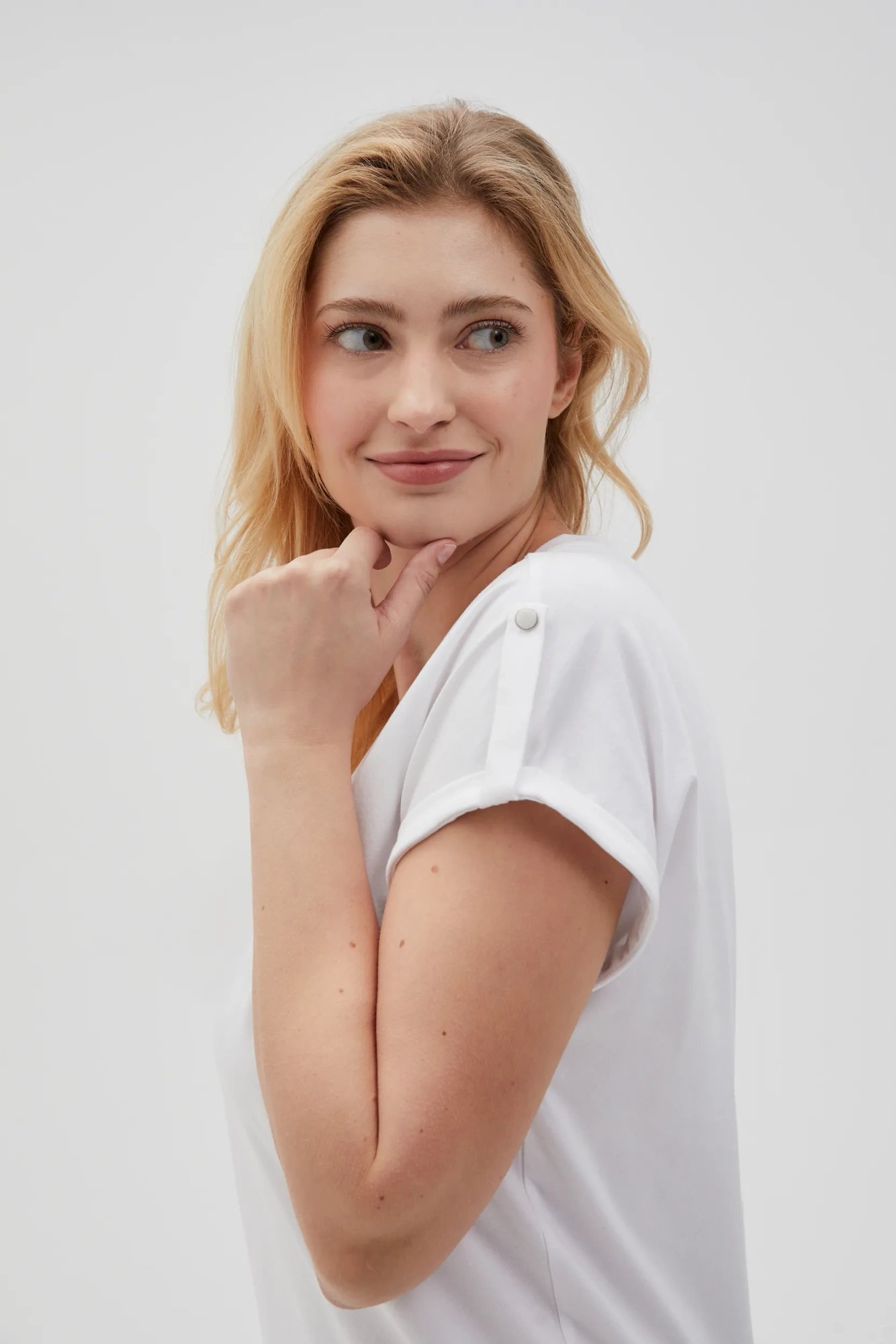 Marisse Women's T-Shirt L-Ts-4621 White