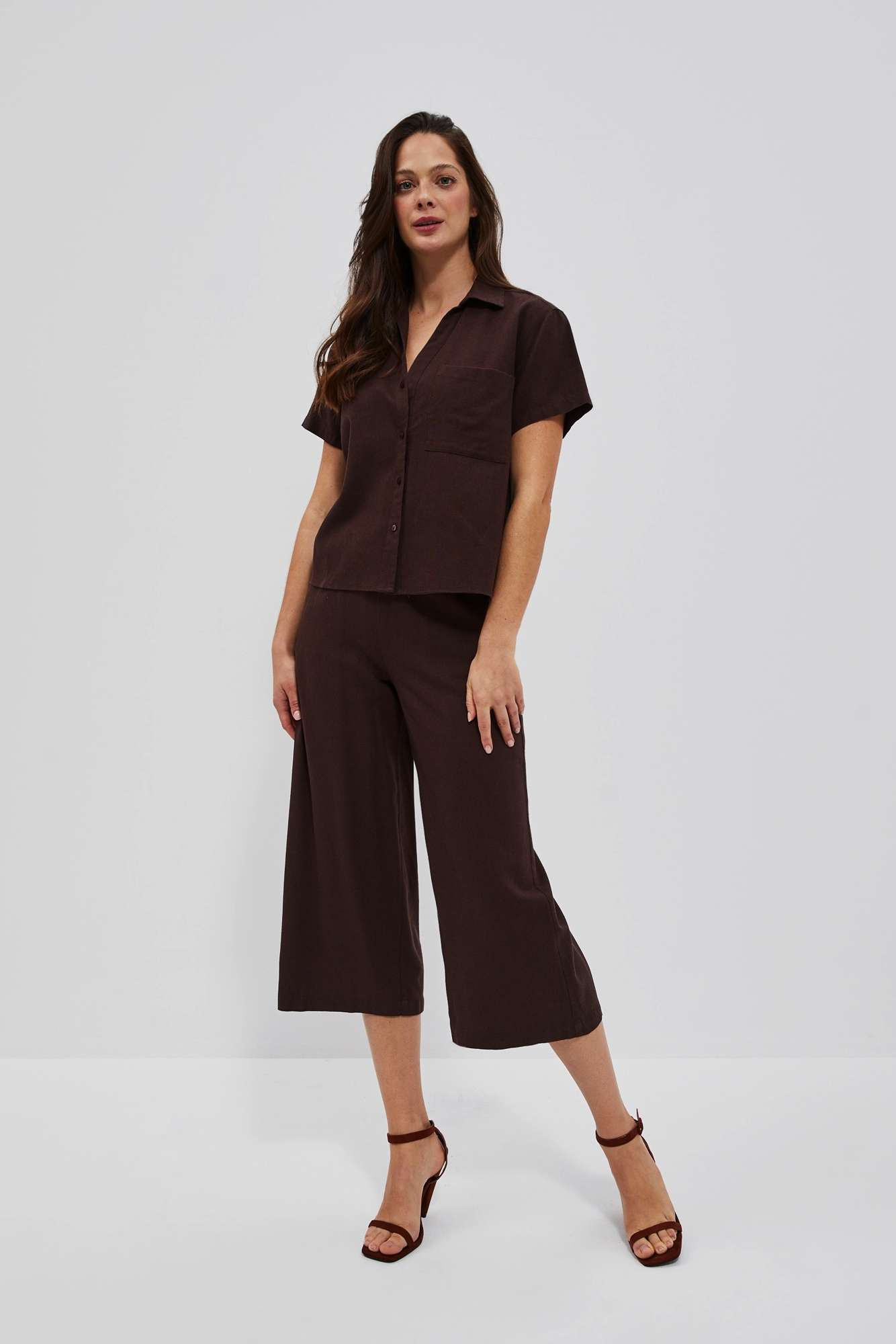 Marisse Women's Shirt L-Ko-4054 D.Oak