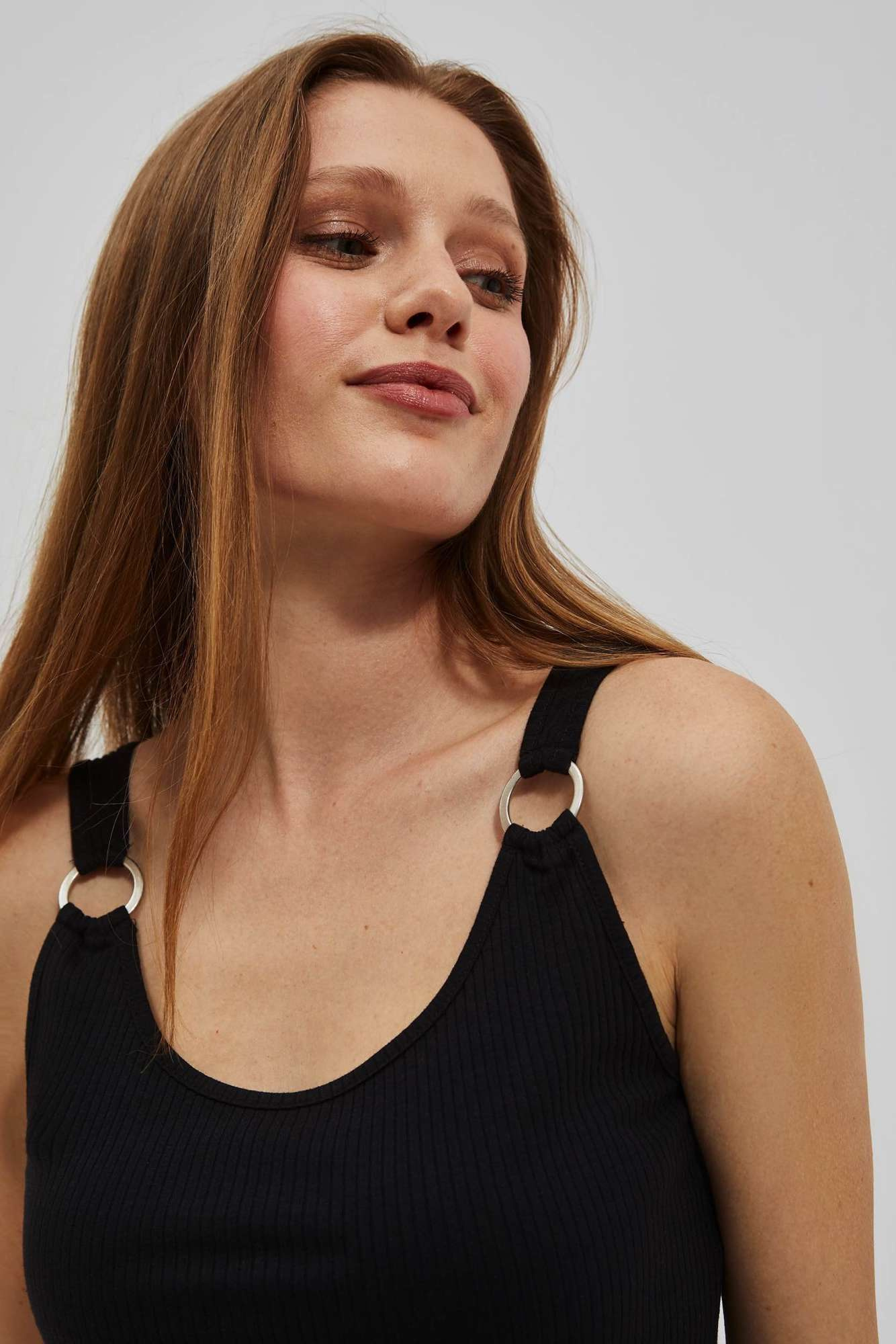 WOMEN'S TOP L-TS-4063 BLACK