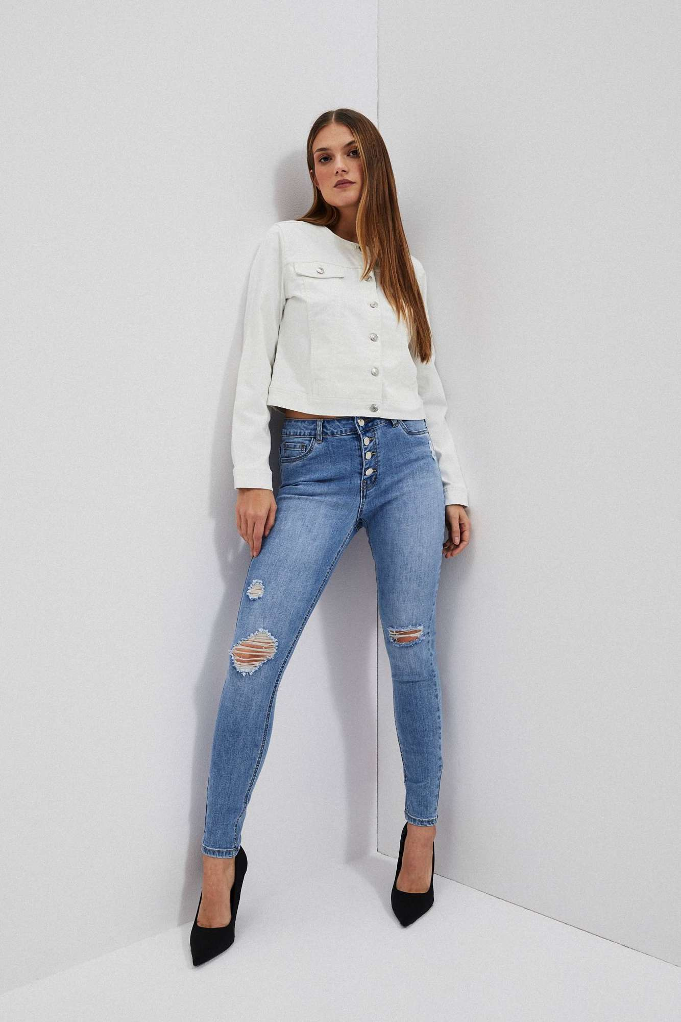 WOMEN'S JEANS L-JE-4022 L.Blue