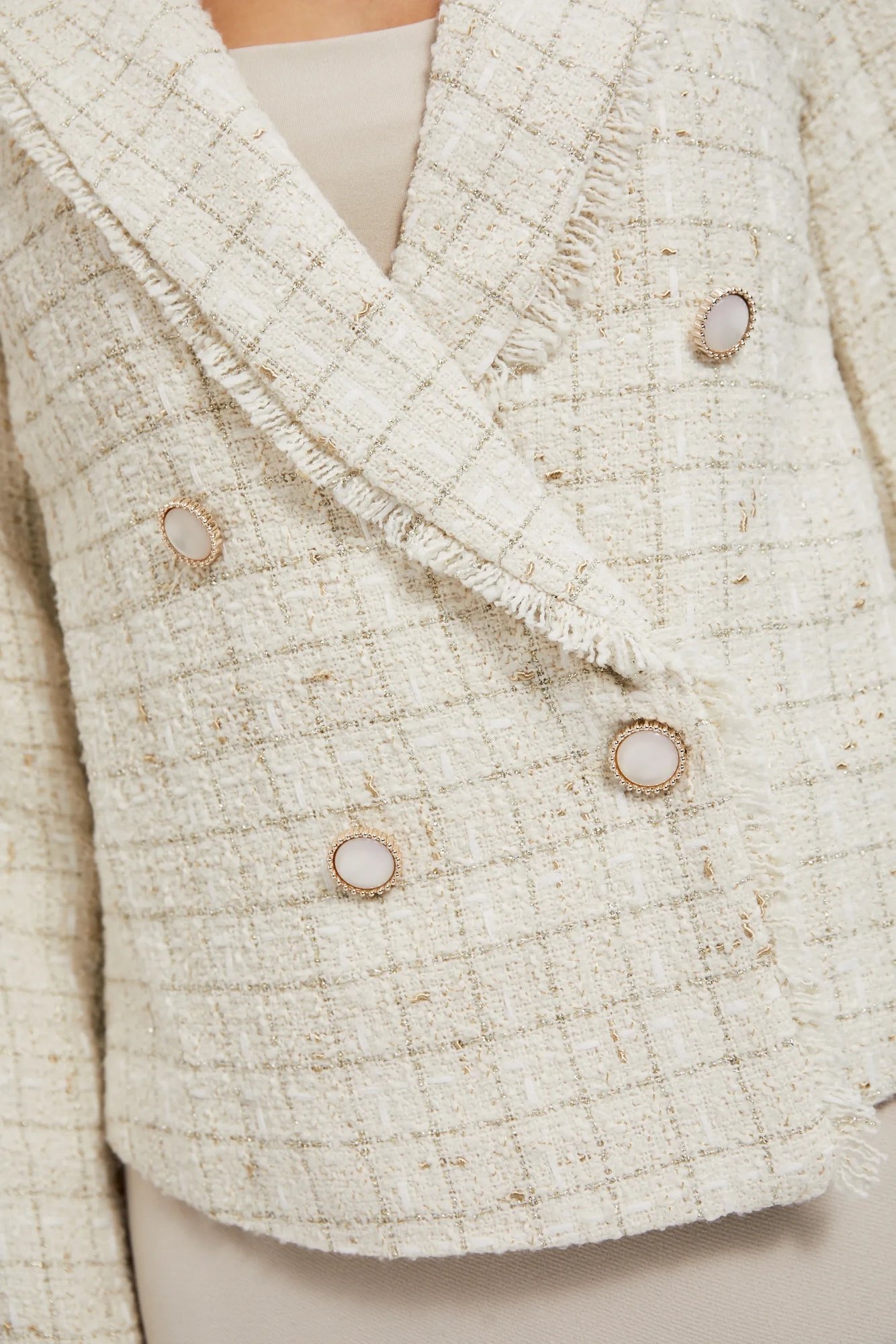 Women&#039;s blazer MOODO - ecru white