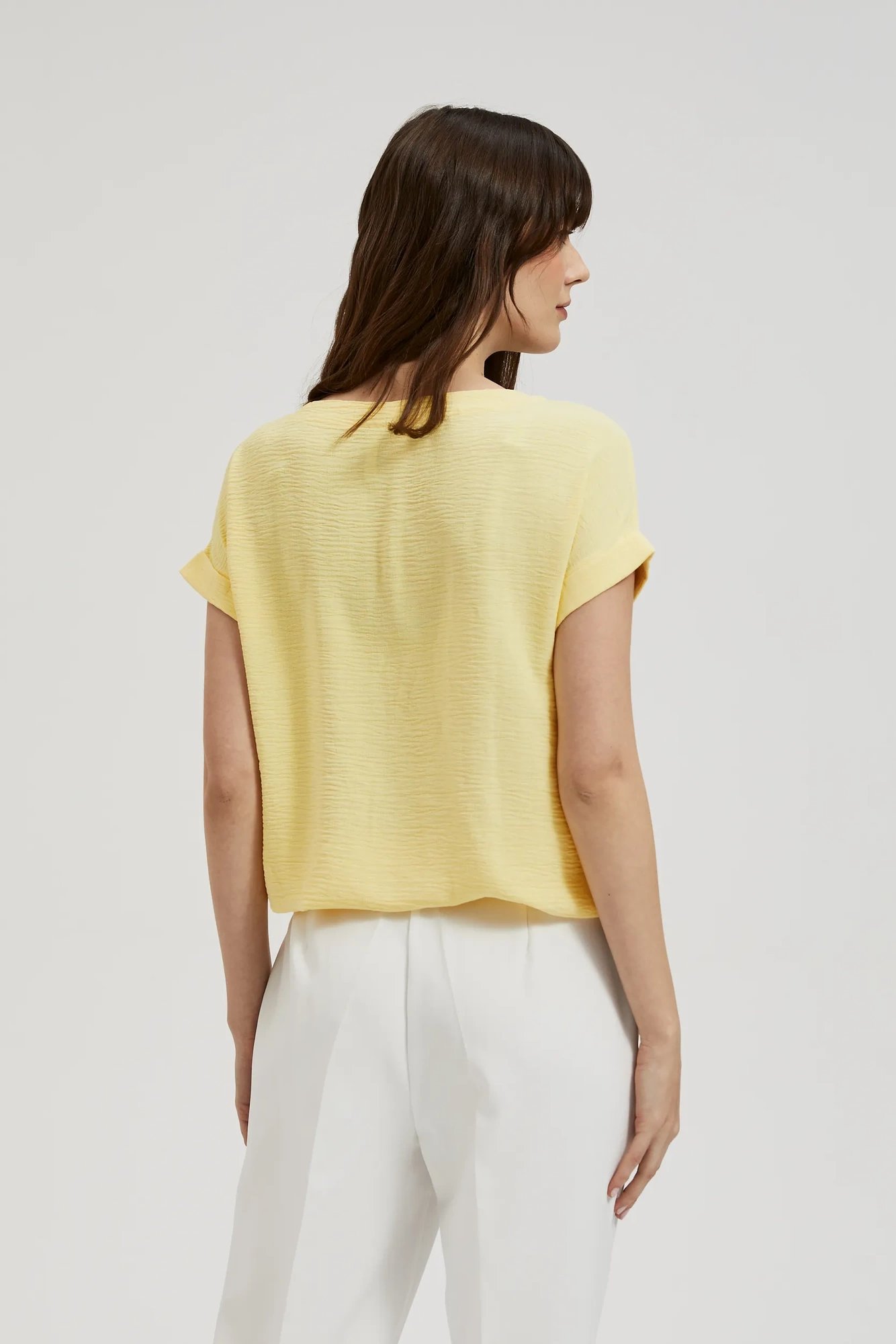 Women's blouse MOODO - light yellow