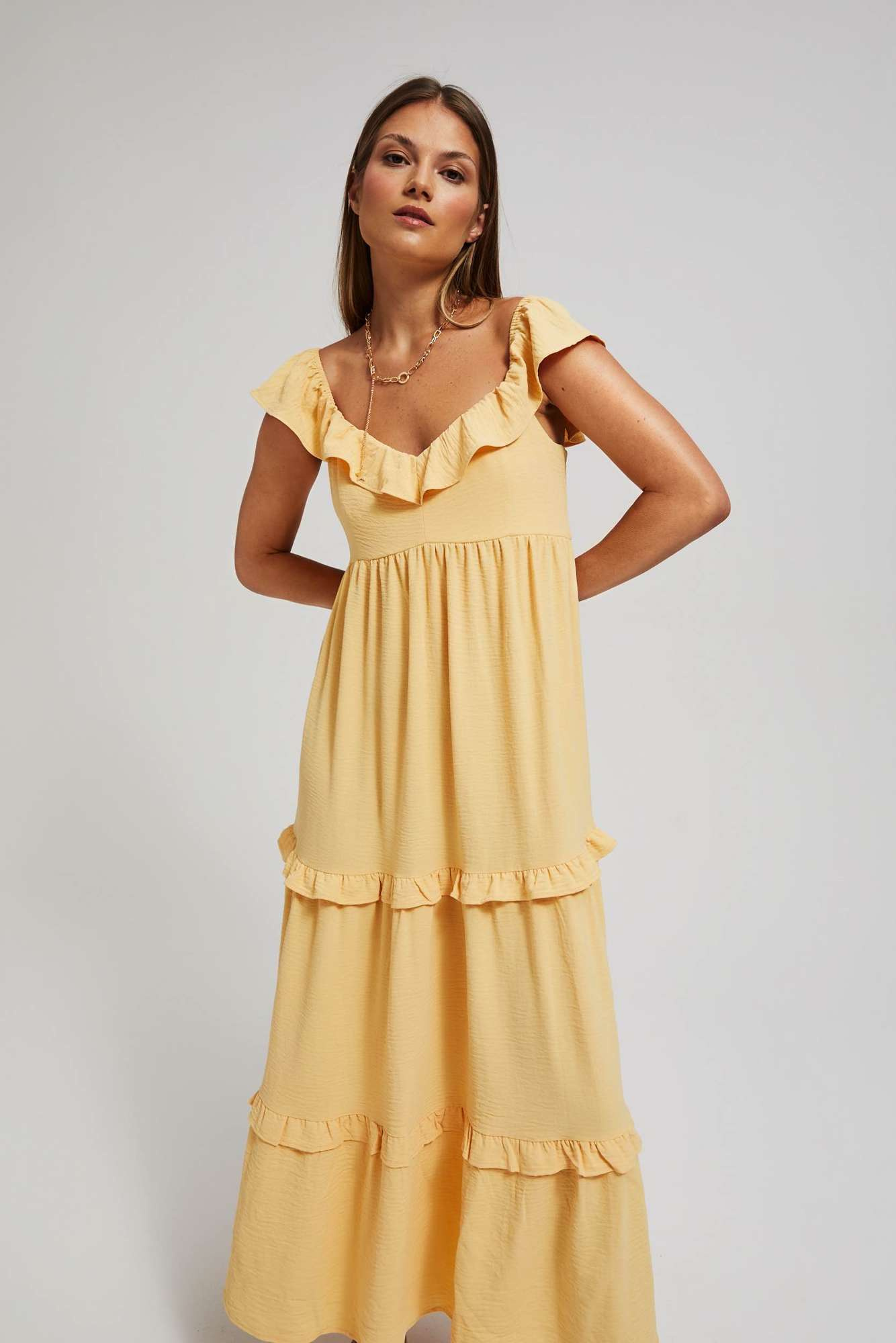 Marisse Women's Dress L-Su-4065 Vanilla