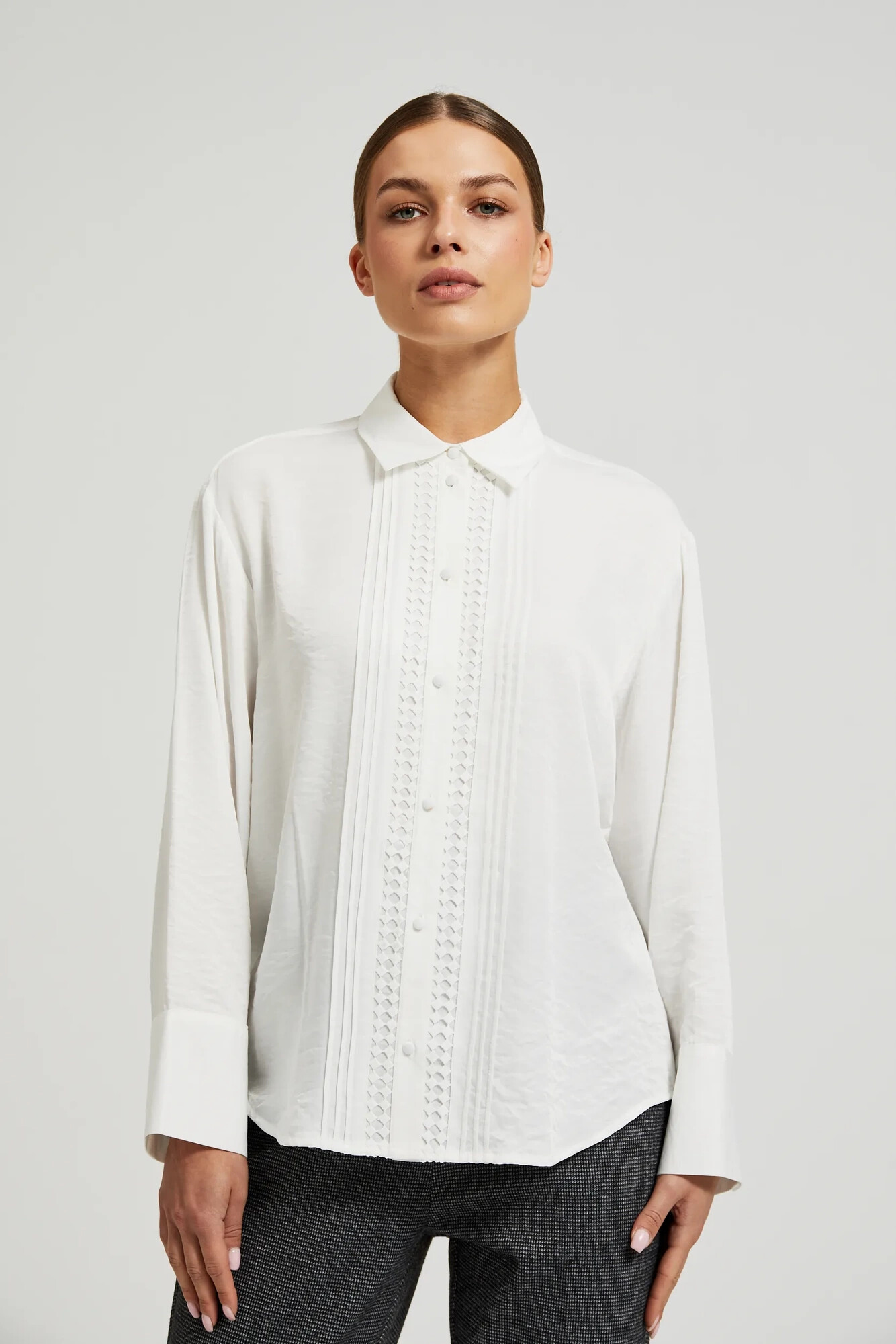 Women's Elegant Shirt MOODO - White