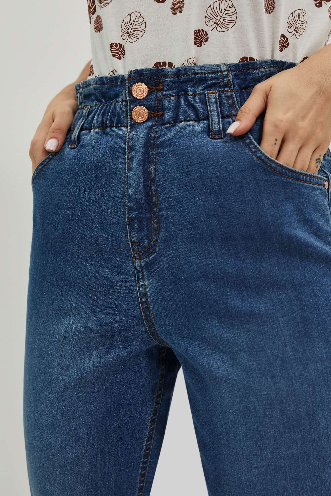 WOMEN'S JEANS L-JE-4015 D.Blue